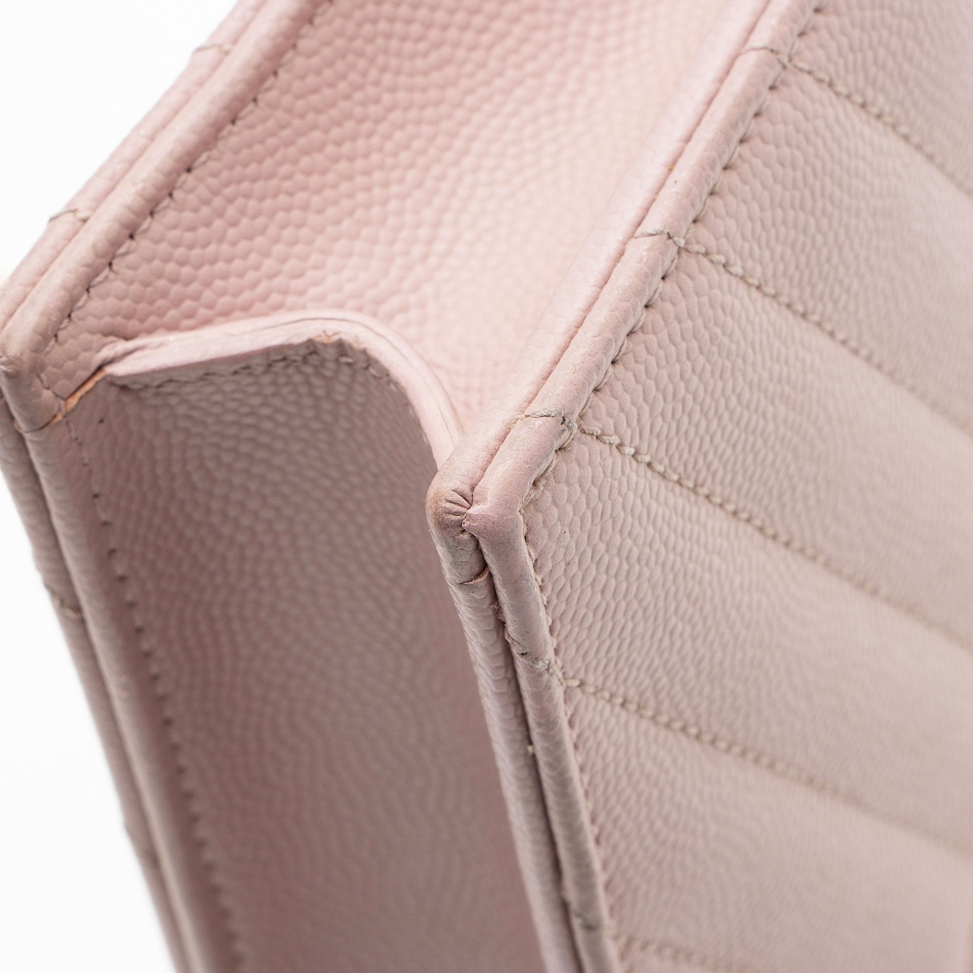 Saint Laurent Matelasse Grain de Poudre Monogram Envelope Chain Wallet