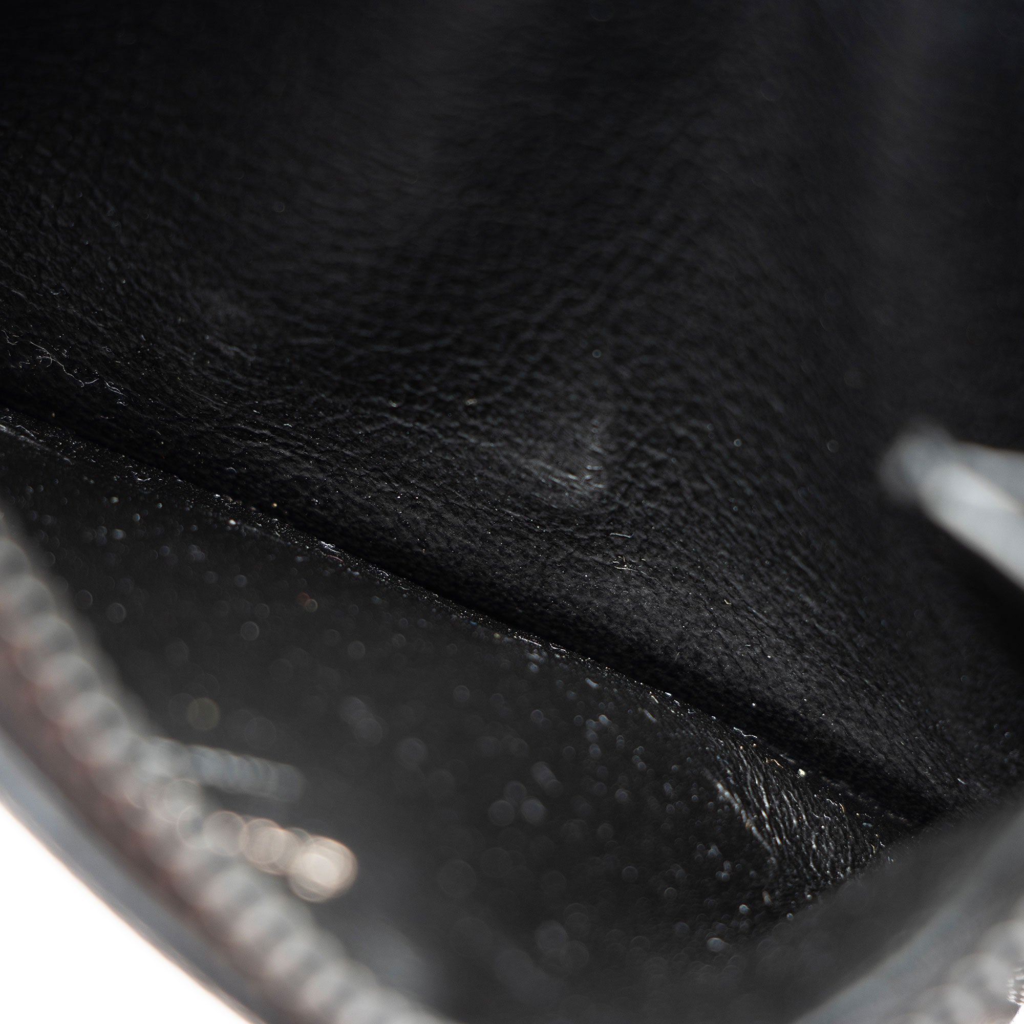 Saint Laurent Matelasse Grain de Poudre Monogram Fragments Zipper Card Case (SHF-sDlJPU)