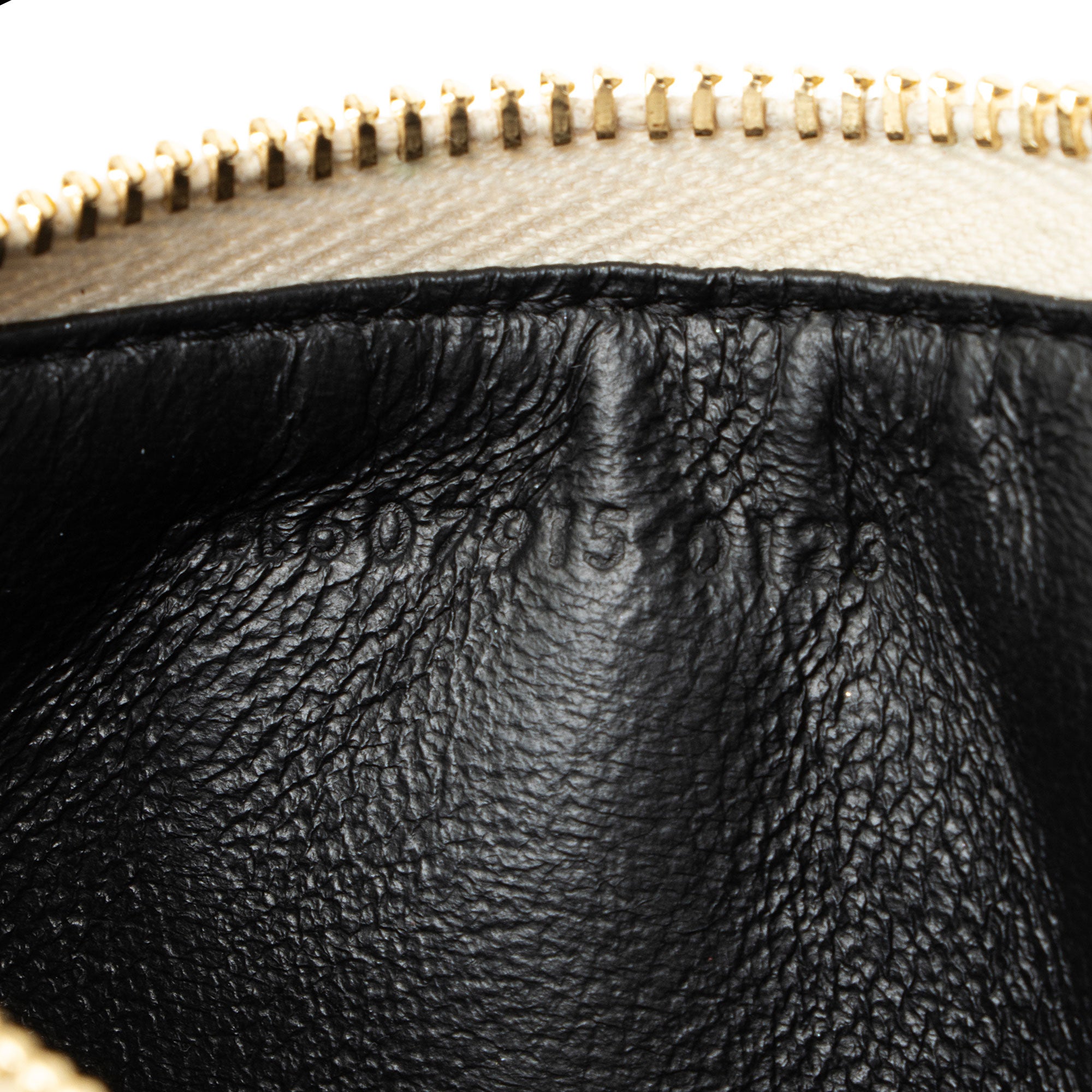 Saint Laurent Matelasse Grain de Poudre Monogram Fragments Zipper Card Case