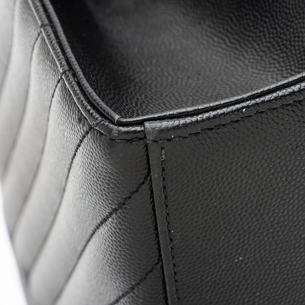 Saint Laurent Matelasse Grain de Poudre Monogram Large Shoulder Bag
