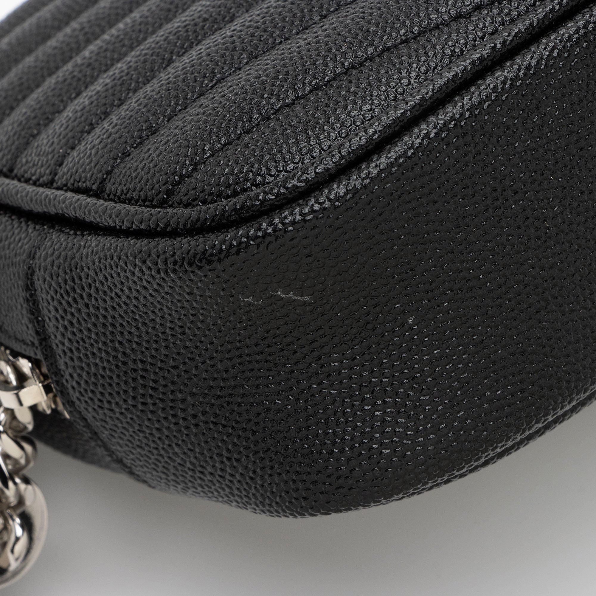 Saint Laurent Matelasse Grain de Poudre Monogram Lou Mini Camera Bag