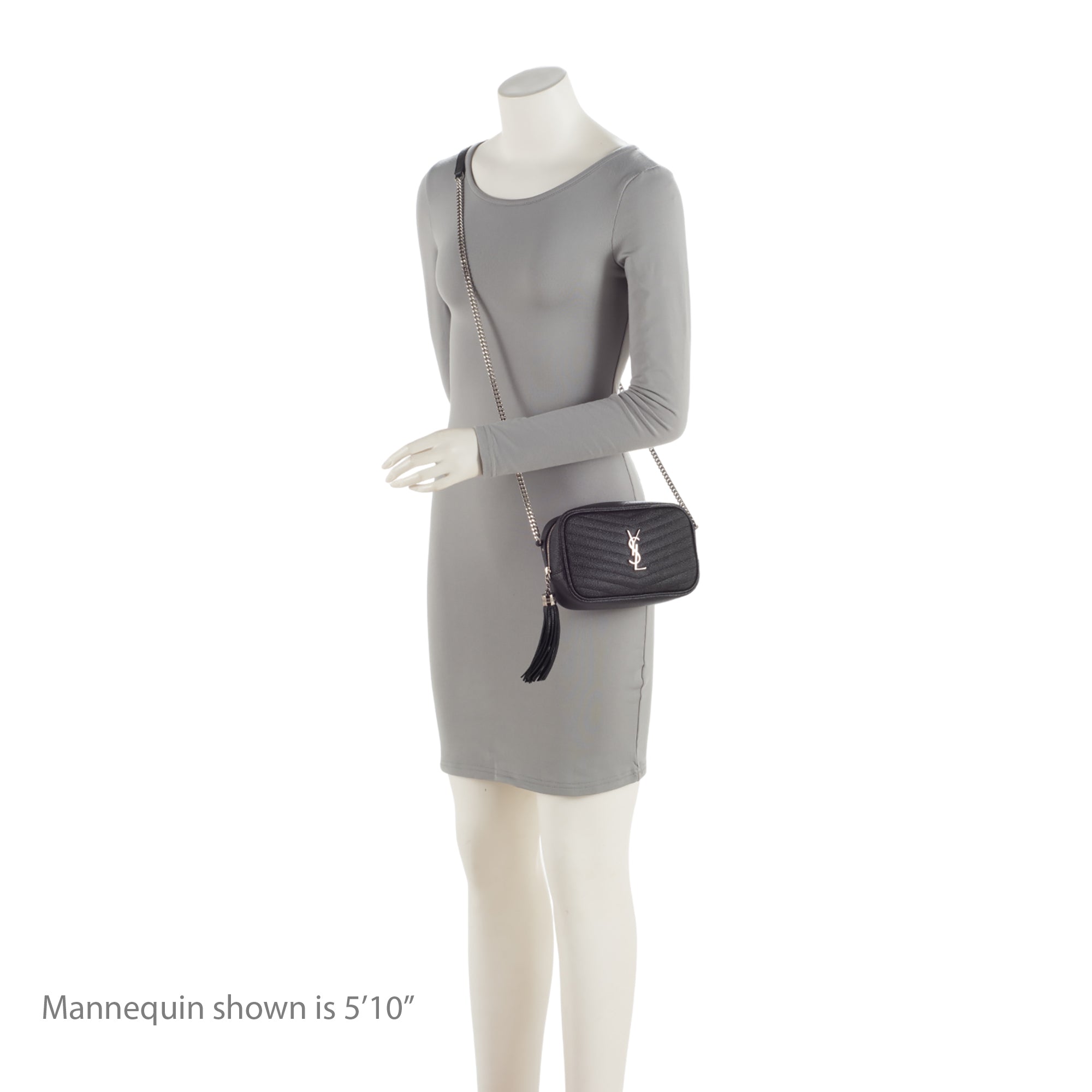 Saint Laurent Matelasse Grain de Poudre Monogram Lou Mini Camera Bag