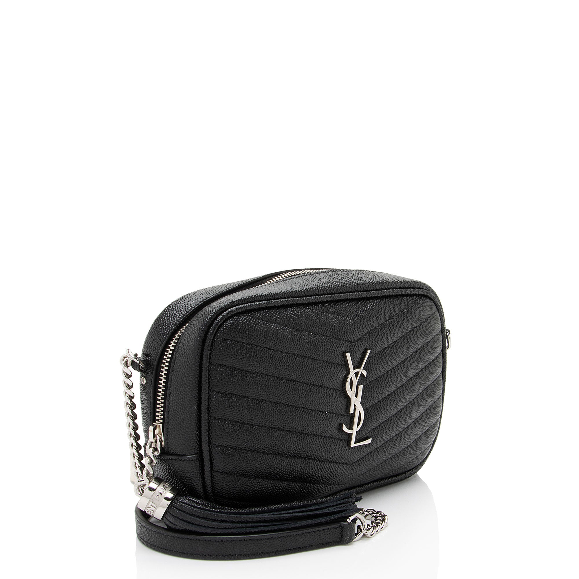 Saint Laurent Matelasse Grain de Poudre Monogram Lou Mini Camera Bag