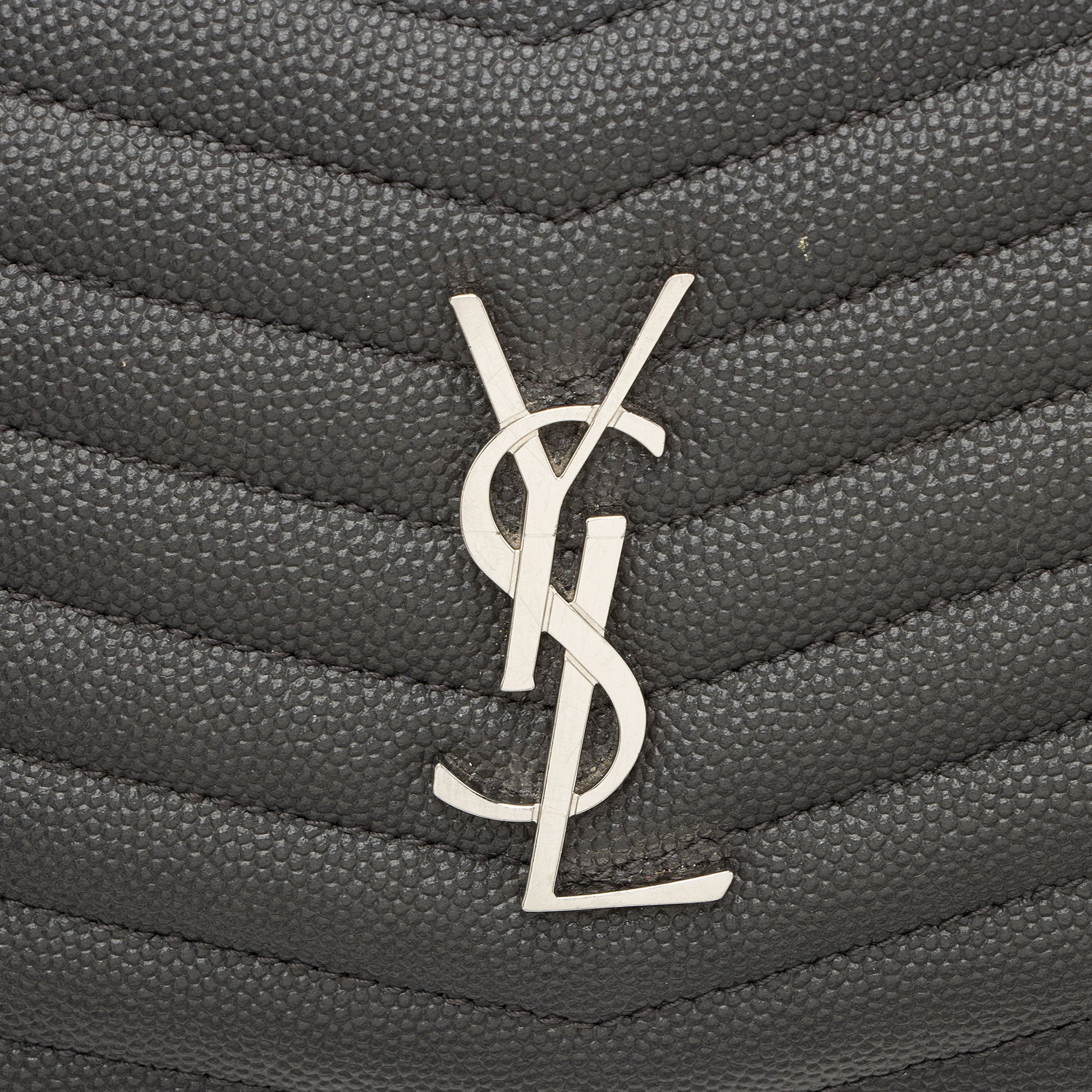 Saint Laurent Matelasse Grain de Poudre Monogram Lou Mini Camera Bag