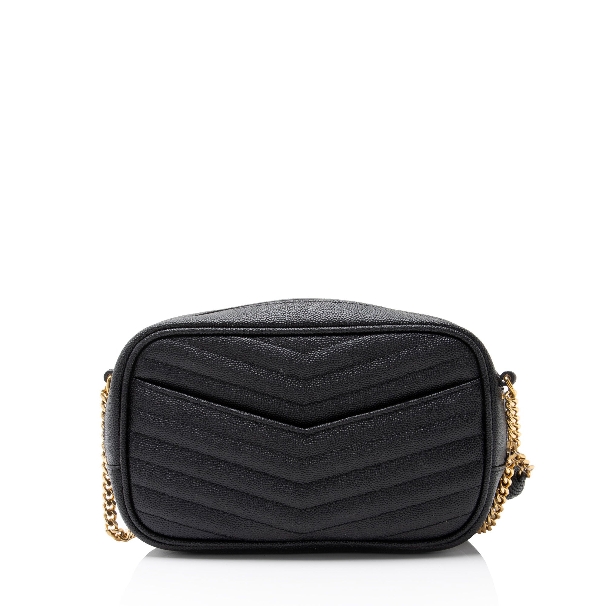 Saint Laurent Matelasse Grain de Poudre Monogram Lou Mini Camera Bag