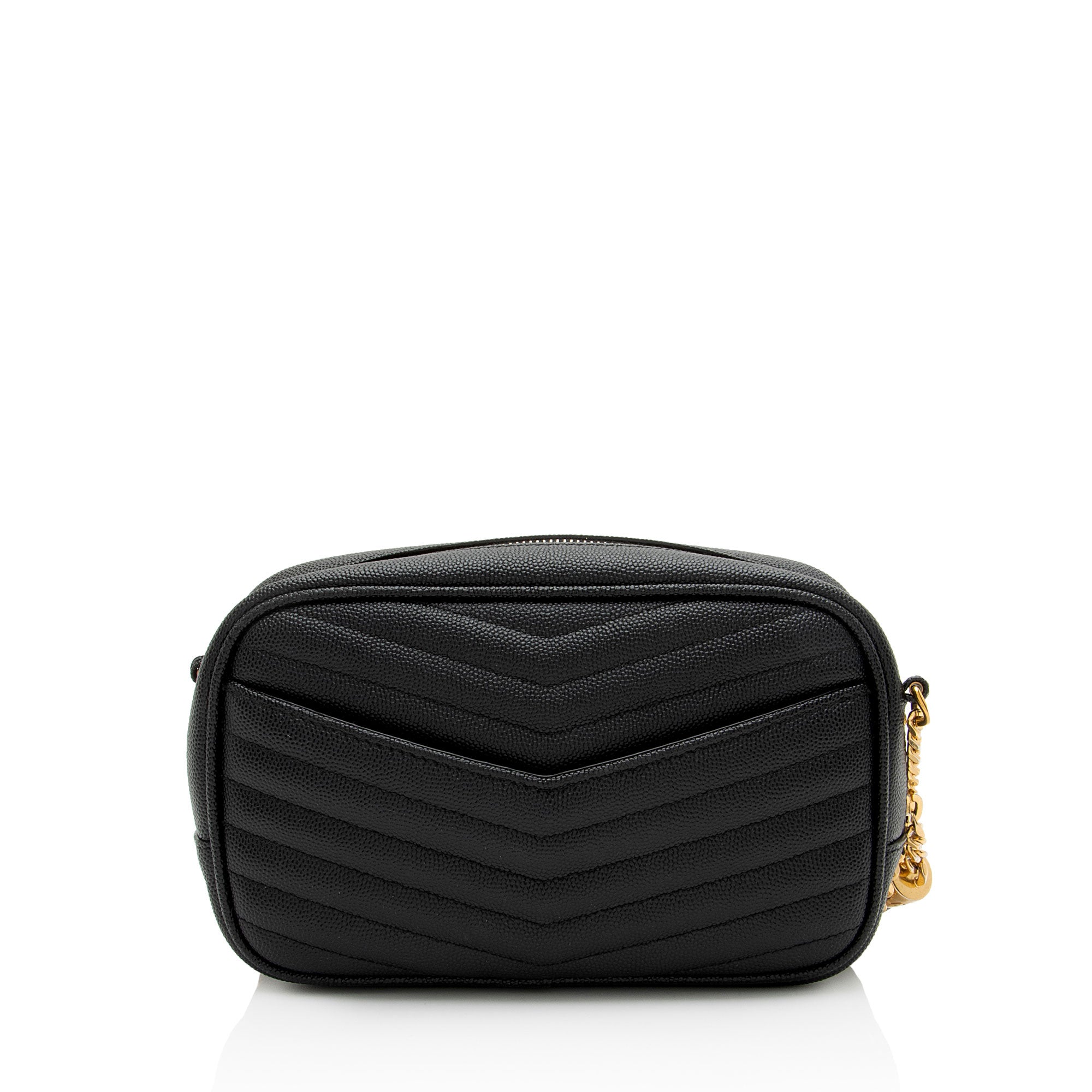 Saint Laurent Matelasse Grain de Poudre Monogram Lou Mini Camera Bag