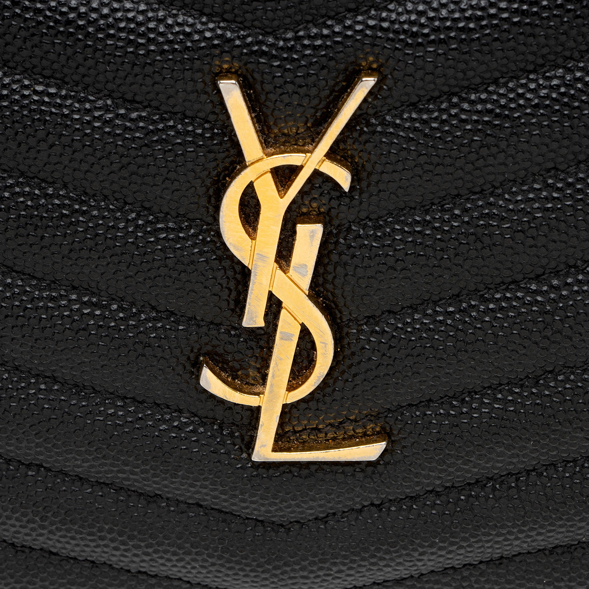 Saint Laurent Matelasse Grain de Poudre Monogram Lou Mini Camera Bag