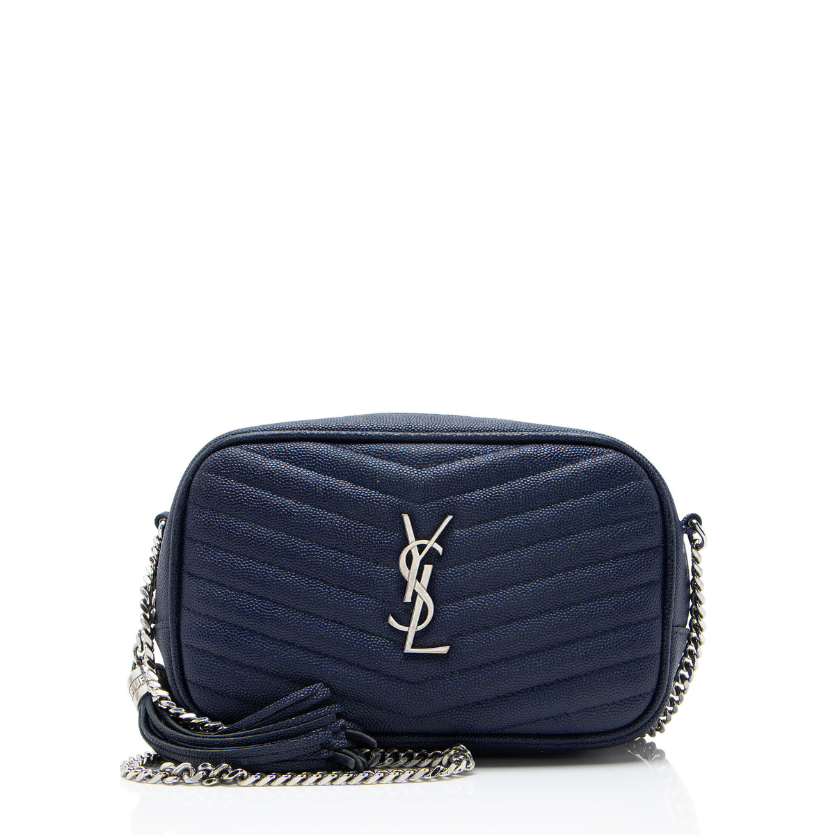 Saint Laurent Matelasse Grain de Poudre Monogram Lou Mini Camera Bag