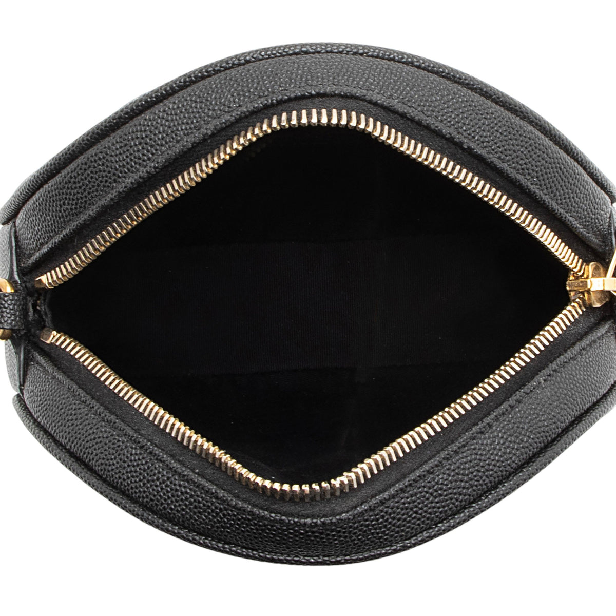 Saint Laurent Matelasse Grain de Poudre Monogram Vinyle Round Camera Bag