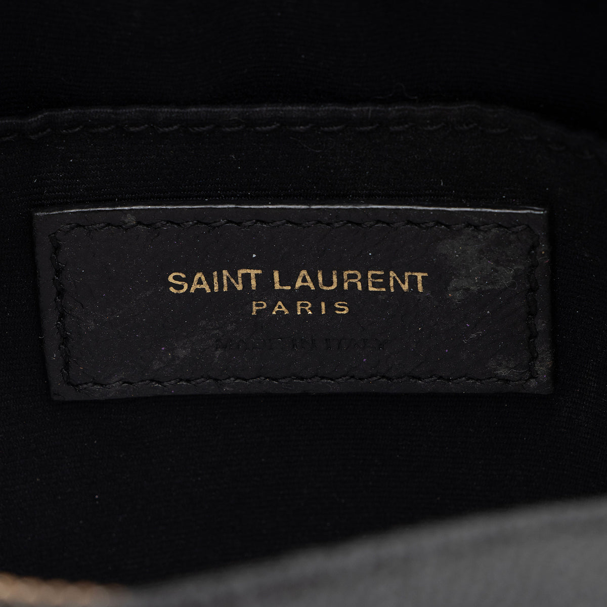 Saint Laurent Matelasse Grain de Poudre Monogram Vinyle Round Camera Bag