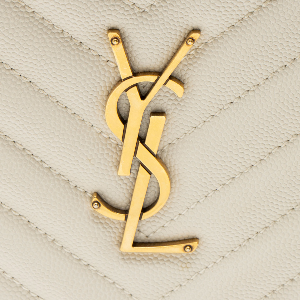 Saint Laurent Matelasse Grain de Poudre Monogram Vinyle Round Camera Bag