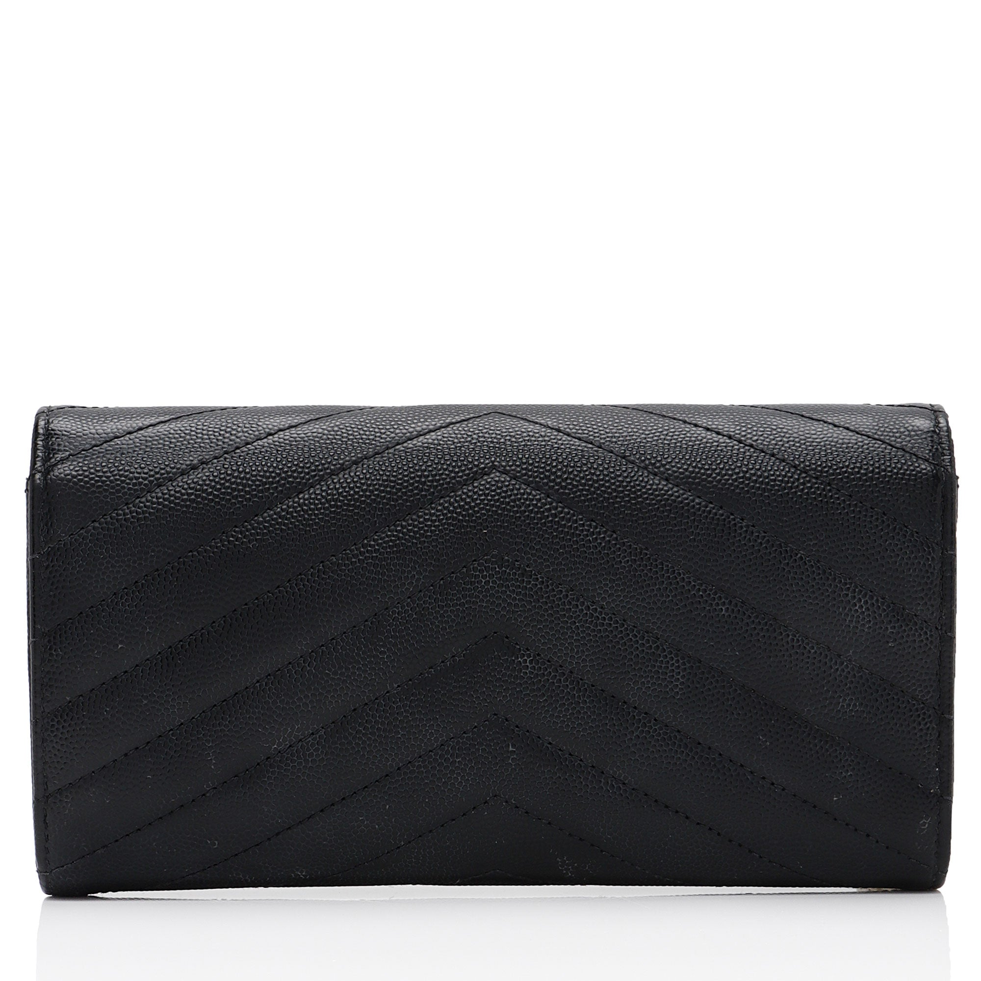 Saint Laurent Matelasse Grain de Poudre Monogram Wallet (SHF-YZtdVY)