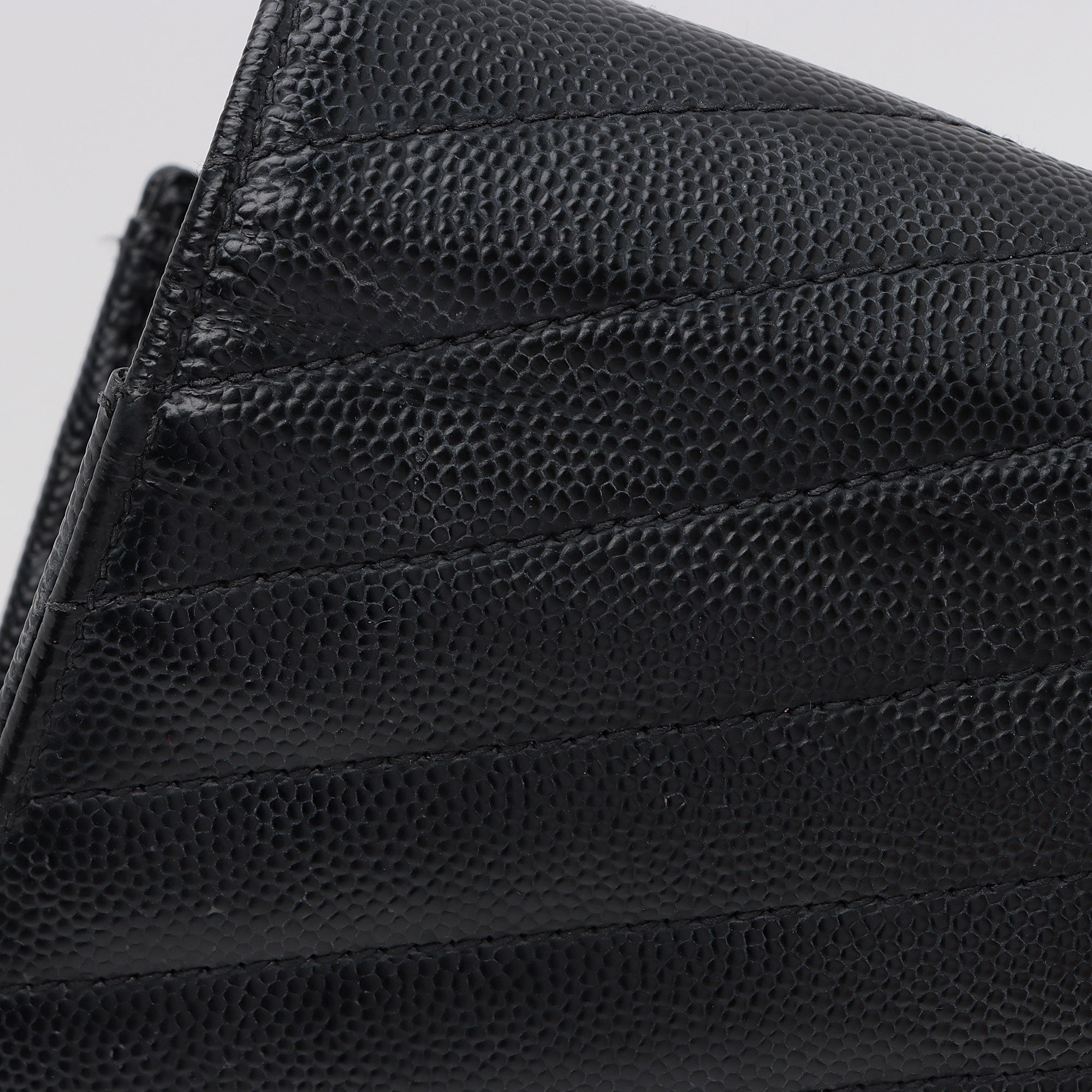 Saint Laurent Matelasse Grain de Poudre Monogram Wallet (SHF-YZtdVY)