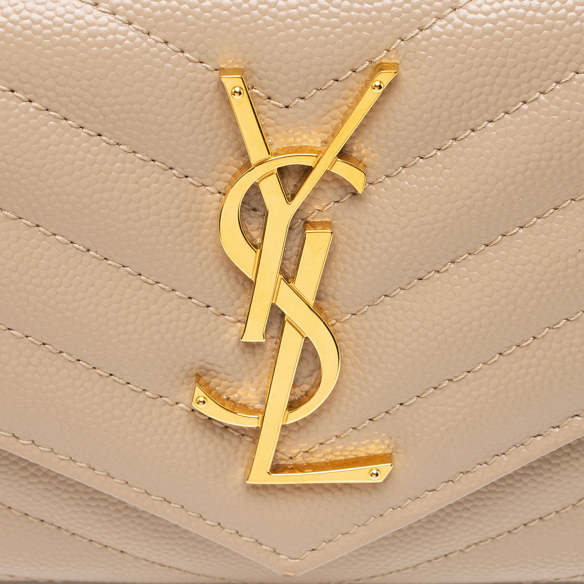 Saint Laurent Matelasse Grain de Poudre Monogram Wallet