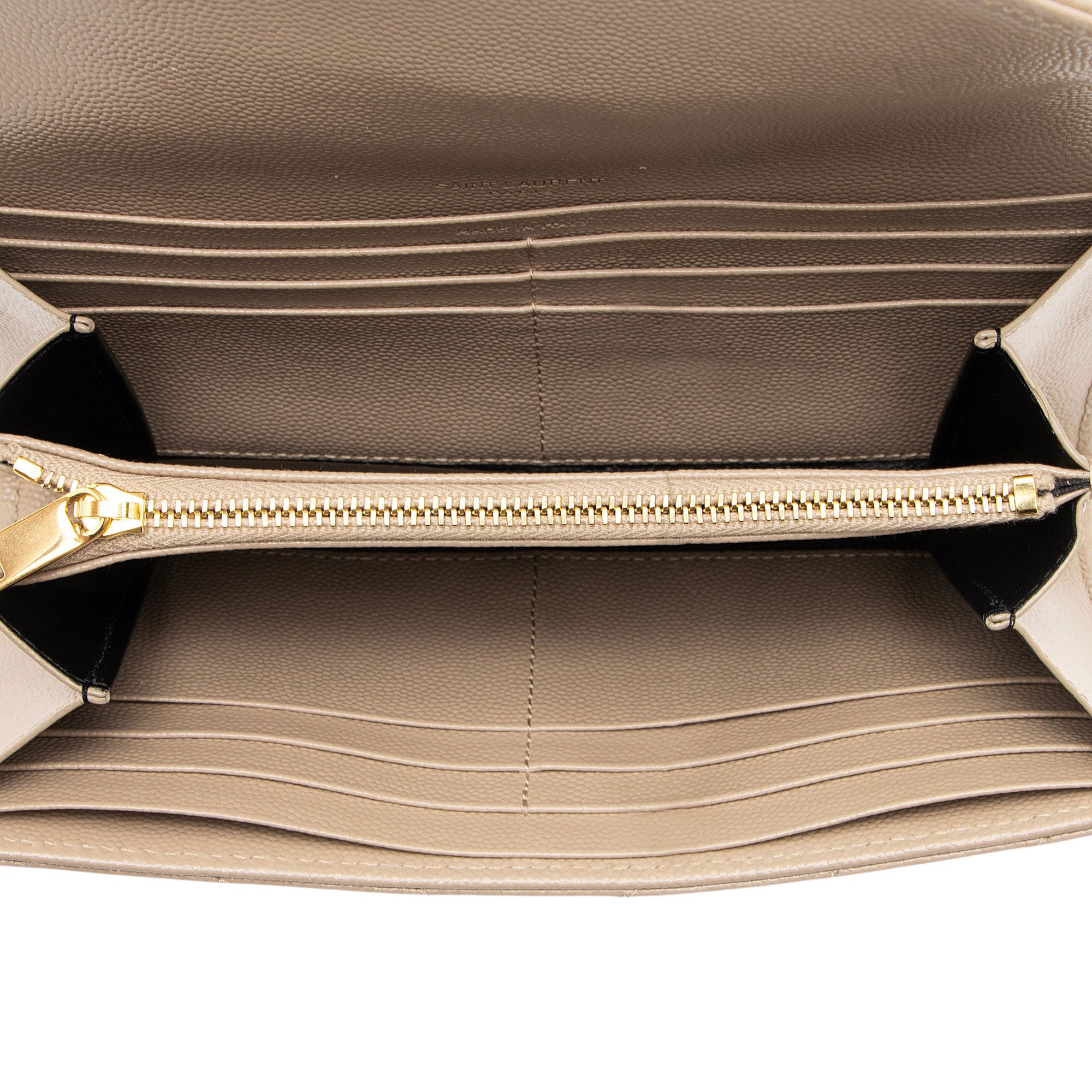 Saint Laurent Matelasse Grain de Poudre Monogram Wallet