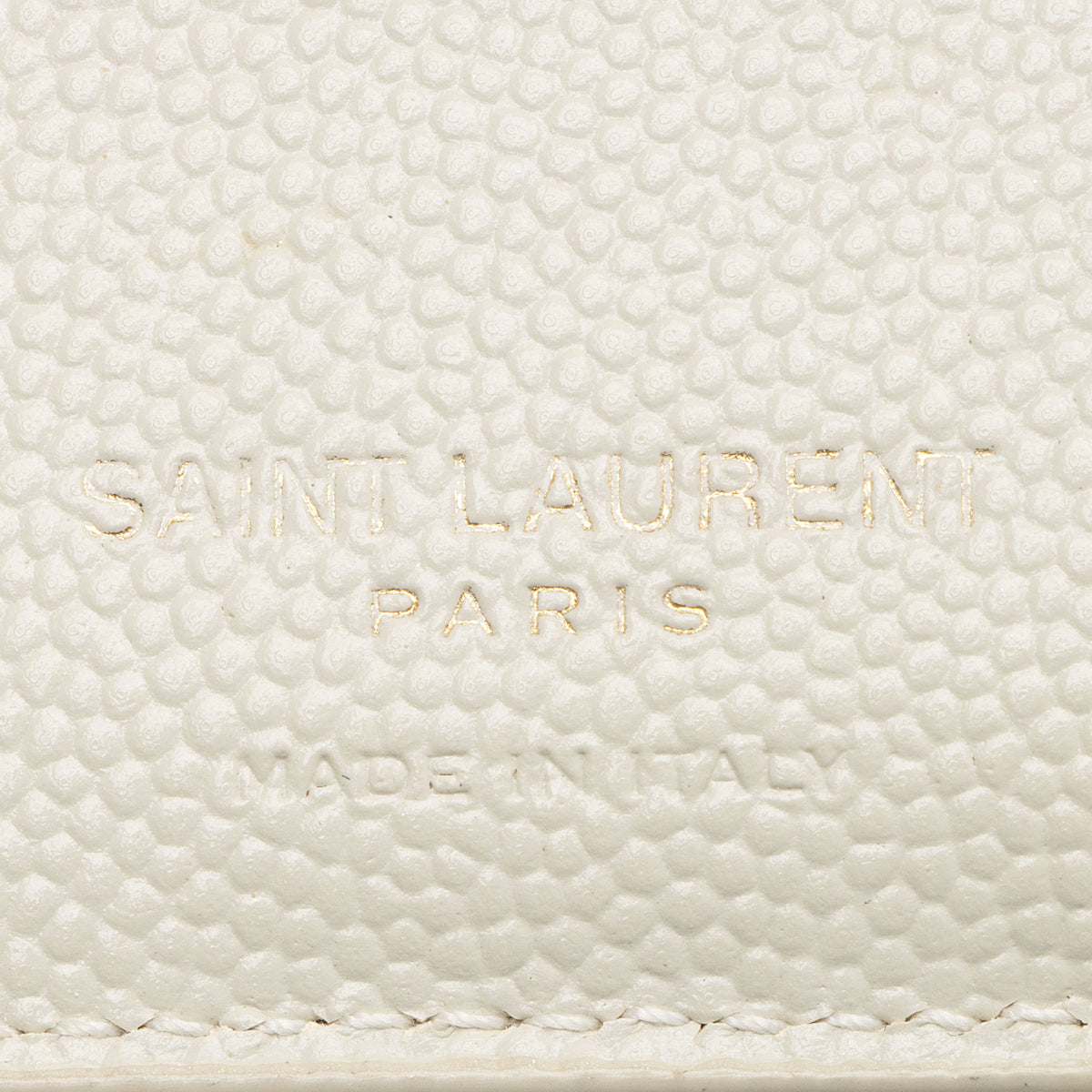 Saint Laurent Matelasse Grain de Poudre Monogram Zipper Card Case