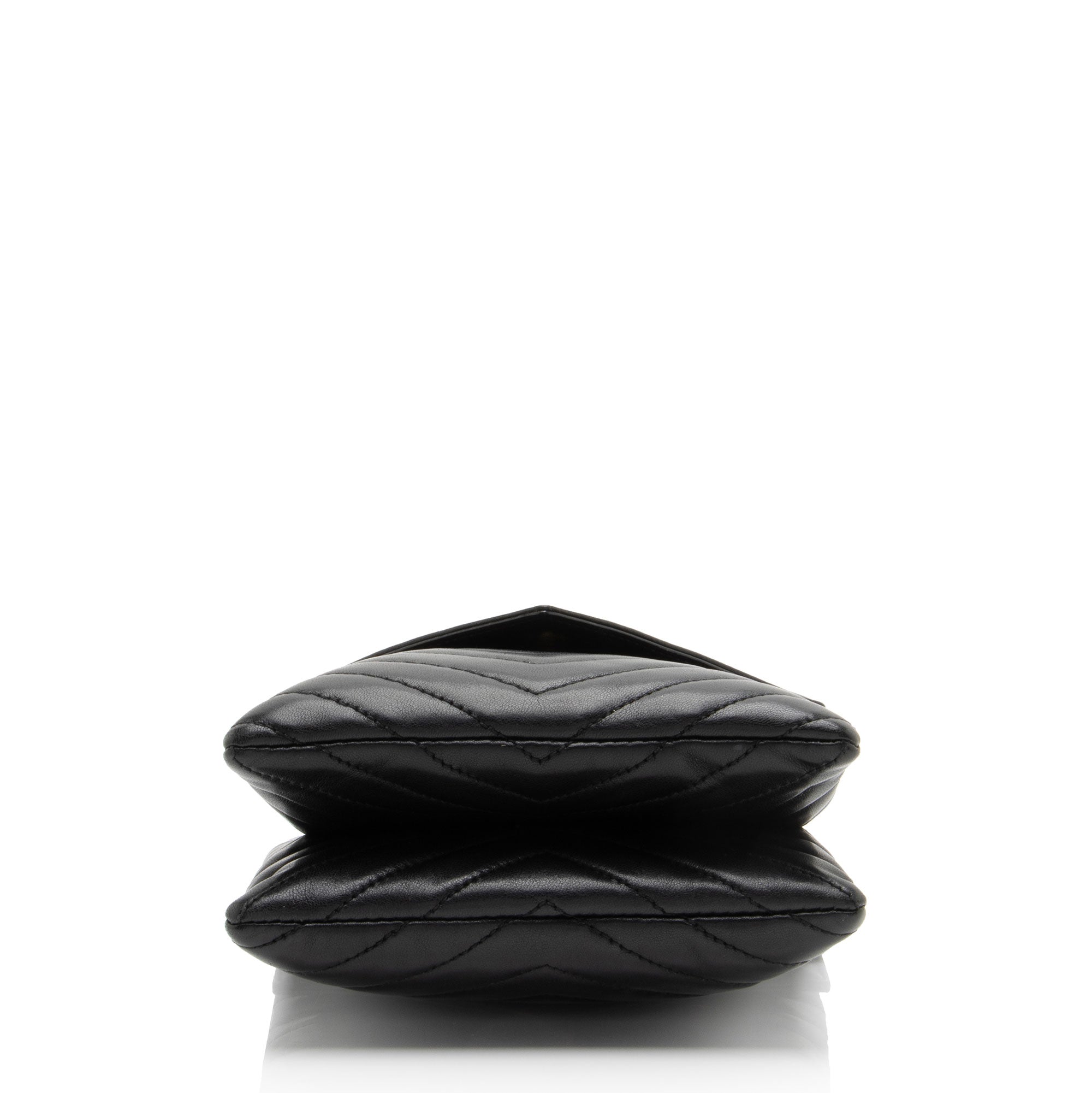 Saint Laurent Matelasse Lambskin Monogram Small Double Flap Bag
