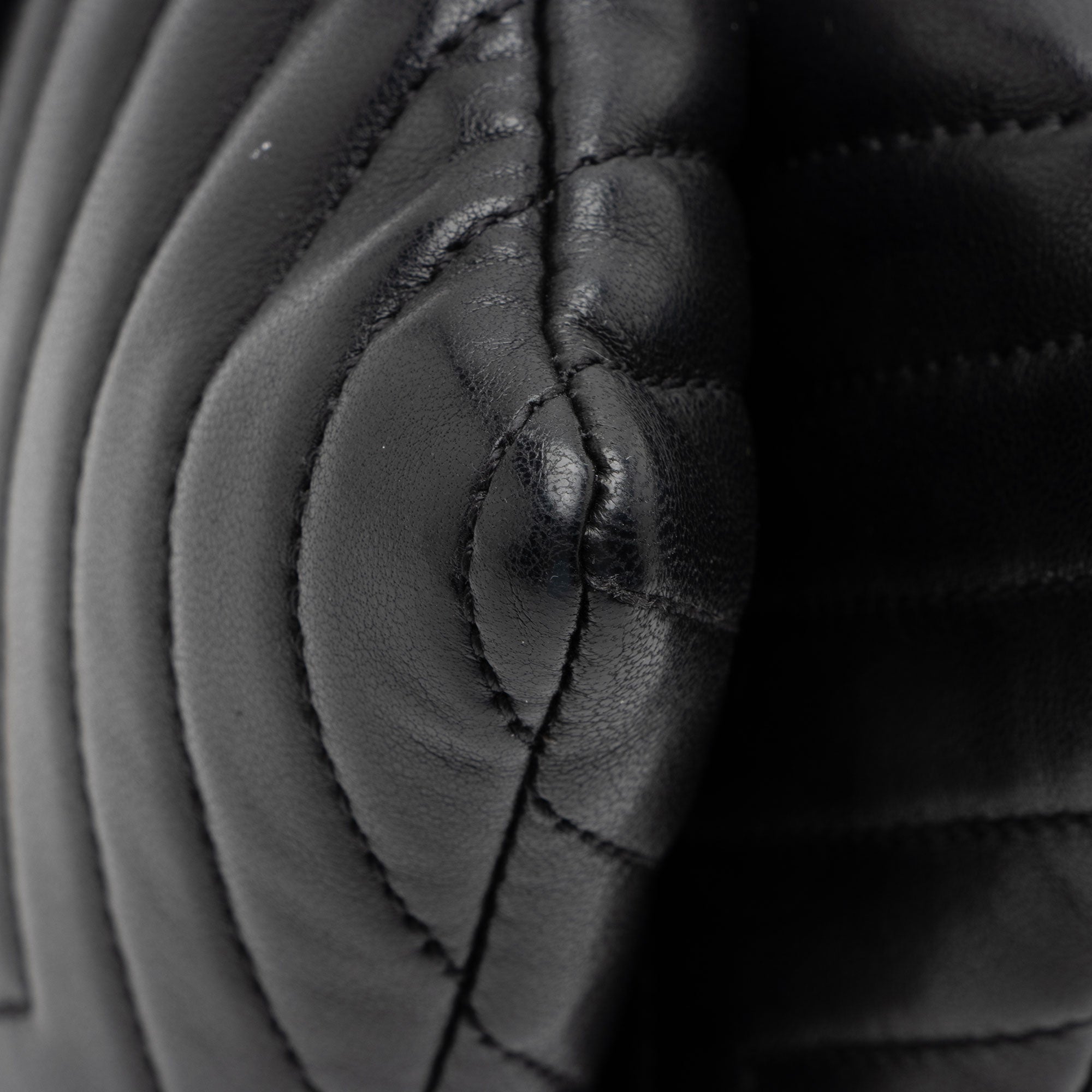 Saint Laurent Matelasse Lambskin Monogram Small Double Flap Bag