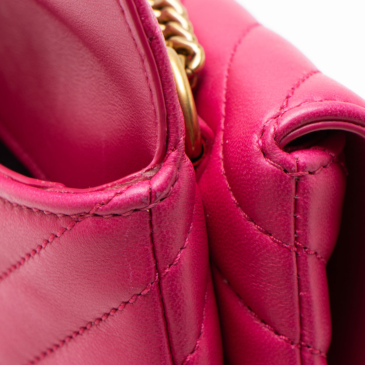 Saint Laurent Matelasse Lambskin Monogram Small Double Flap Bag