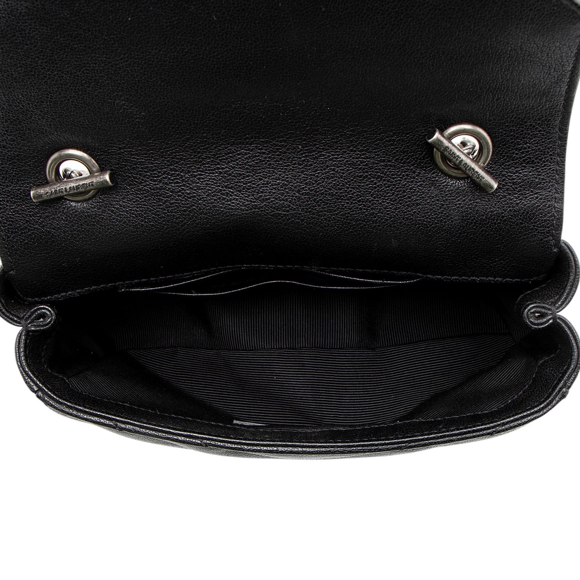 Saint Laurent Matelasse Leather Monogram Classic Baby Chain Bag