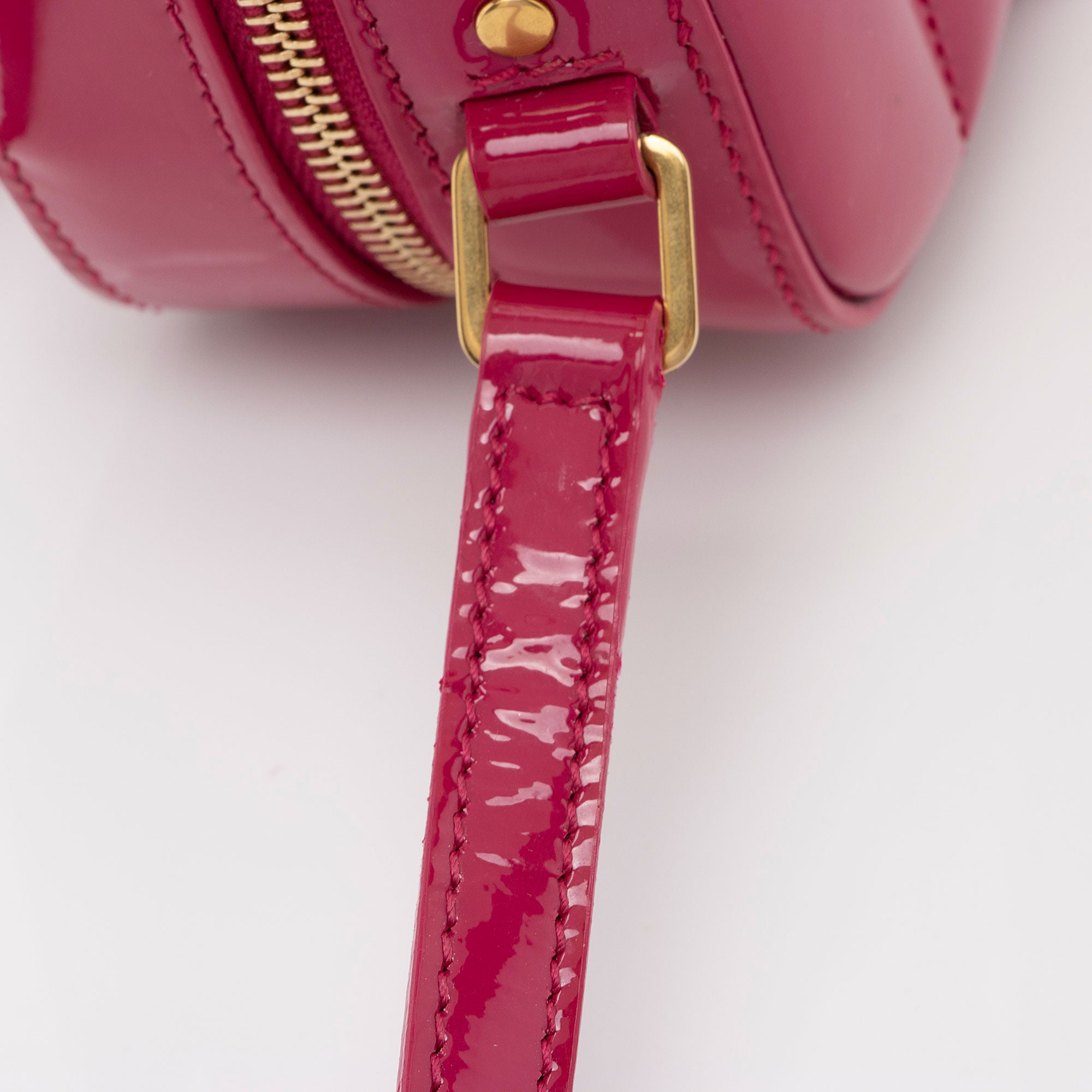 Saint Laurent Matelasse Patent Lambskin Monogram Vicky Camera Bag