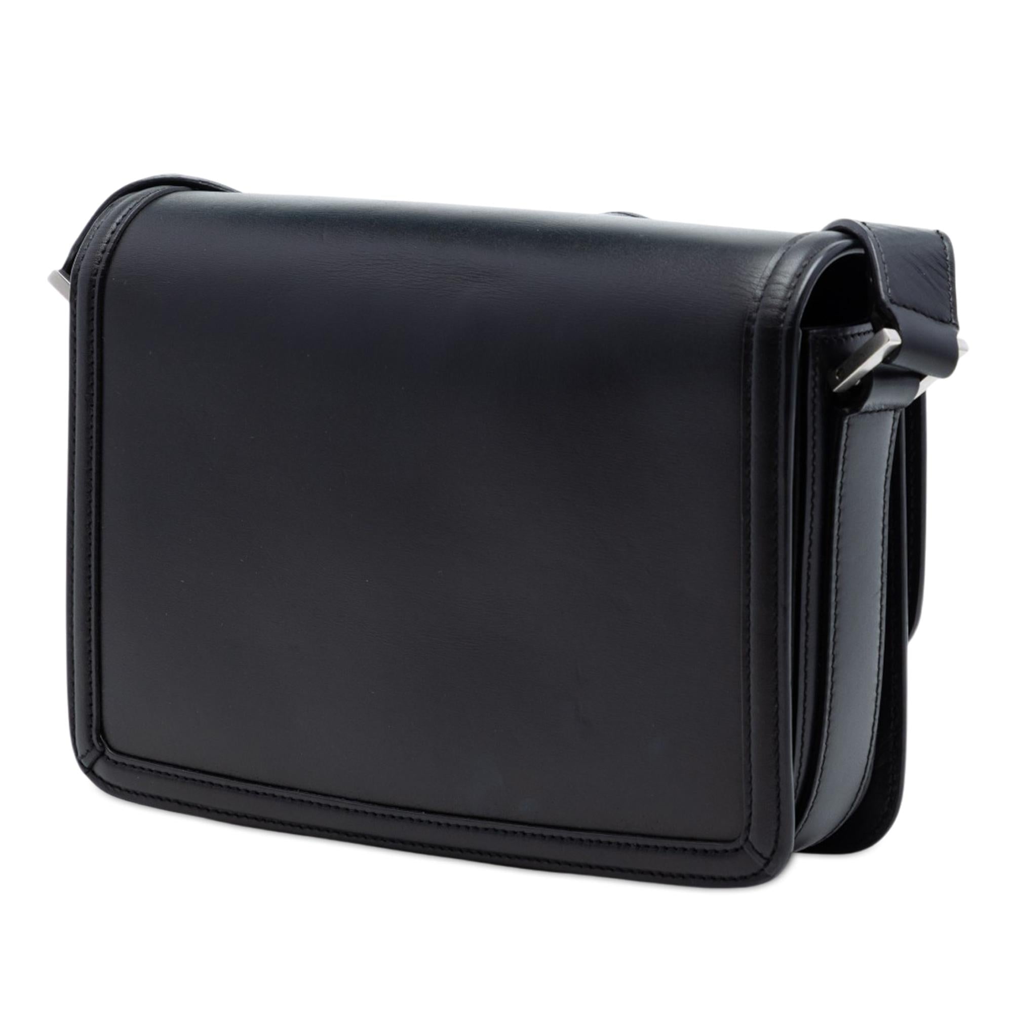 Saint Laurent Medium Calfskin Solferino Satchel In Box