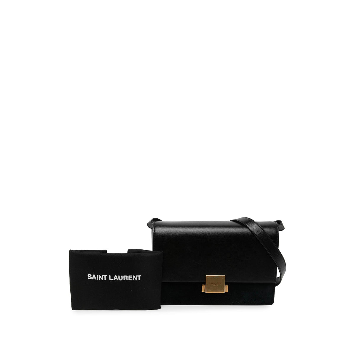 Saint Laurent Medium Calfskin and Suede Bellechasse Bag