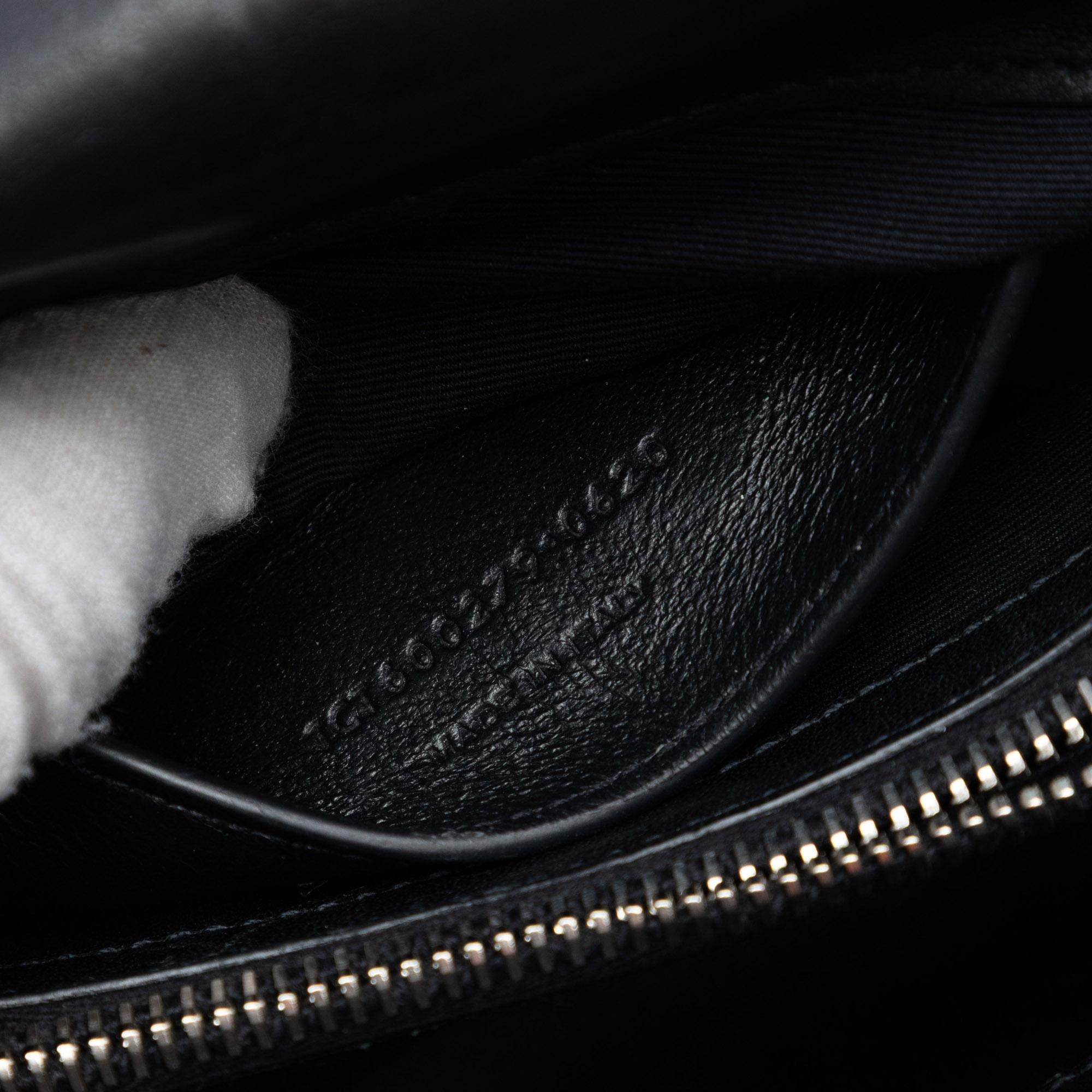 Saint Laurent Medium Chevron Embossed Leather Monogram College Satchel