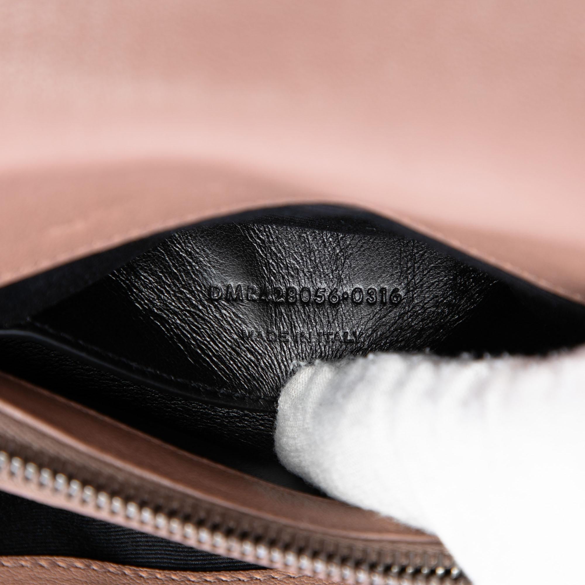Saint Laurent Medium Chevron Sheepskin Monogram College Satchel