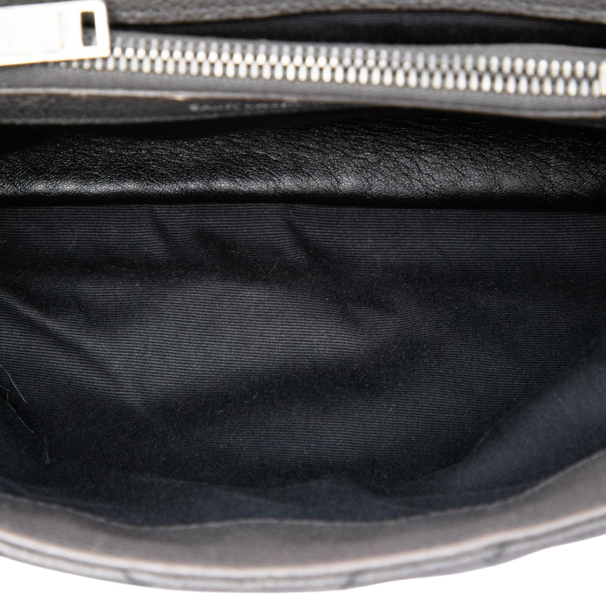 Saint Laurent Medium Chevron Sheepskin Monogram College Satchel