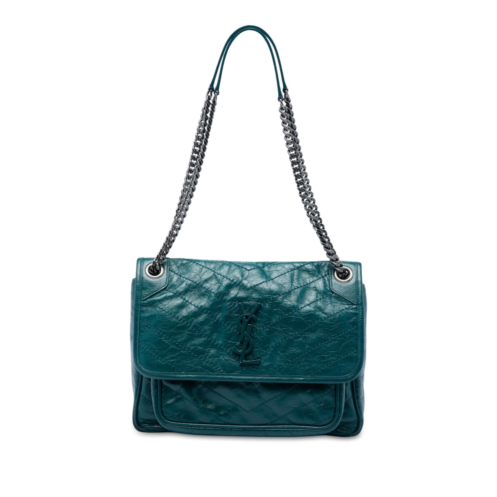 Saint Laurent Medium Crinkled Calfskin Niki