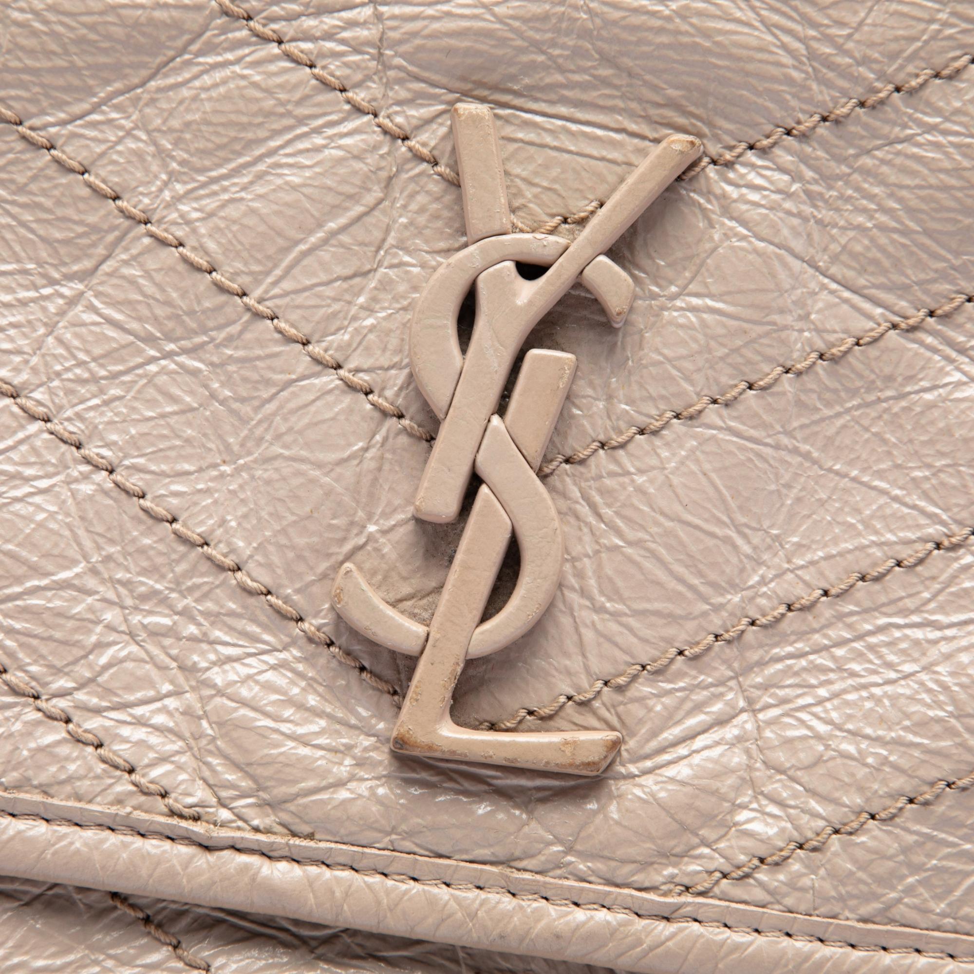 Saint Laurent Medium Crinkled Calfskin Niki