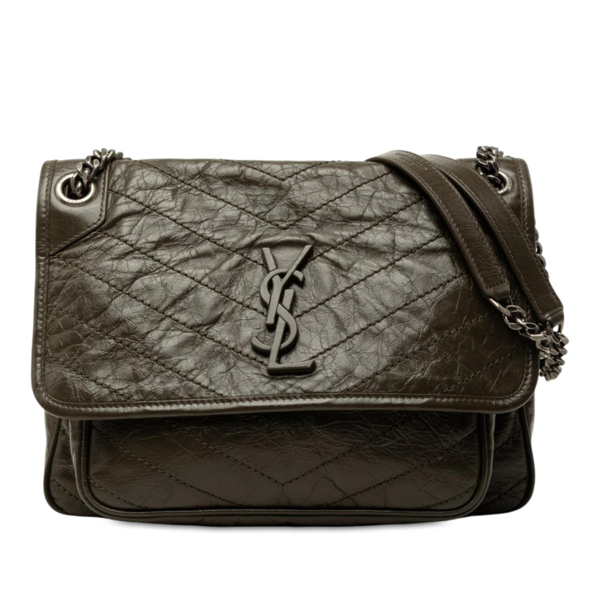 Saint Laurent Medium Crinkled Calfskin Niki