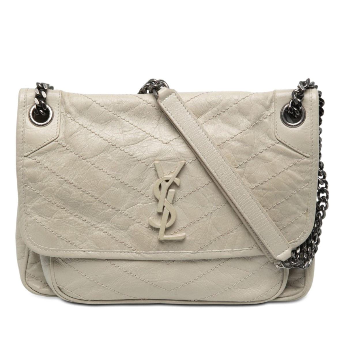 Saint Laurent Medium Crinkled Calfskin Niki