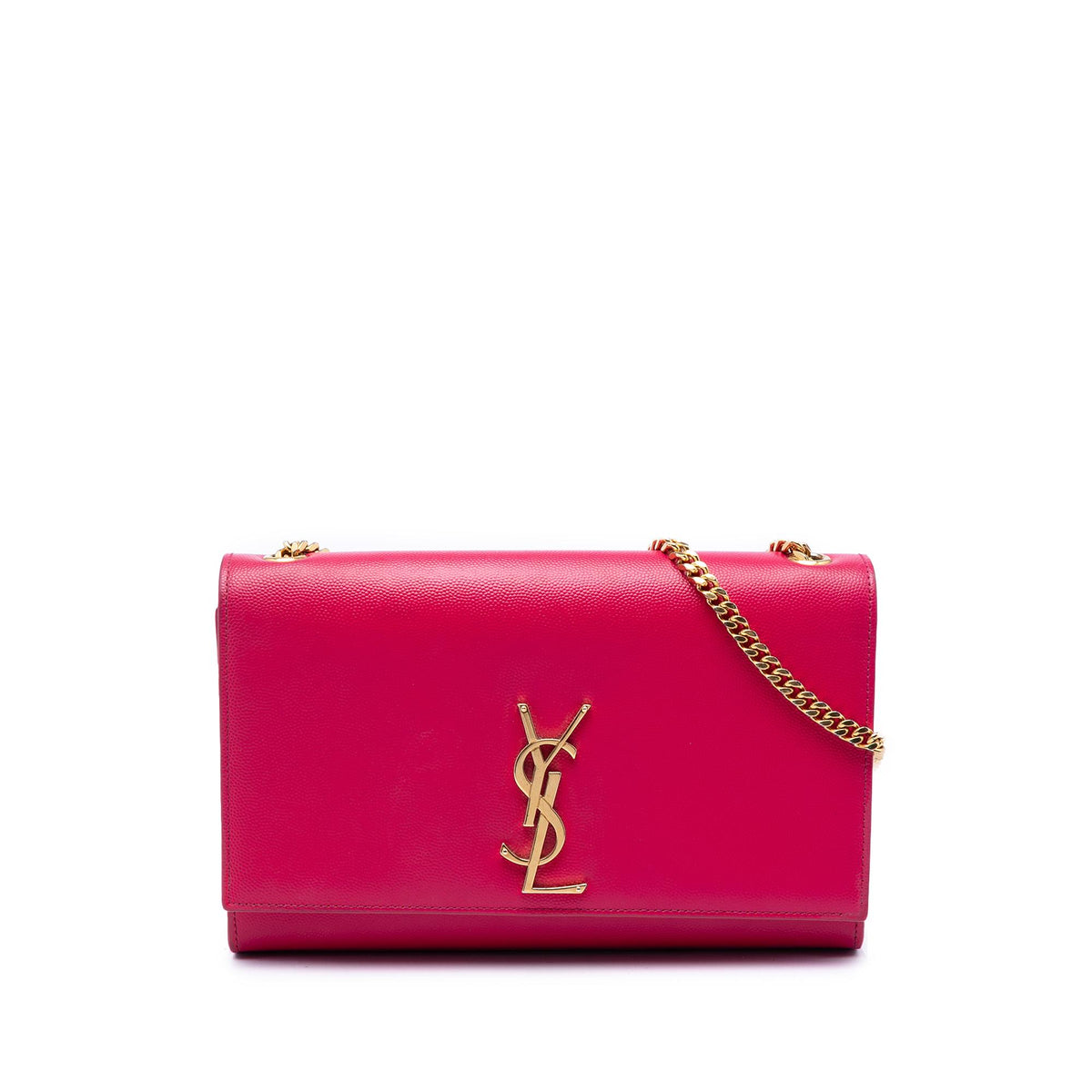 Saint Laurent Medium Grain De Poudre Monogram Kate Crossbody