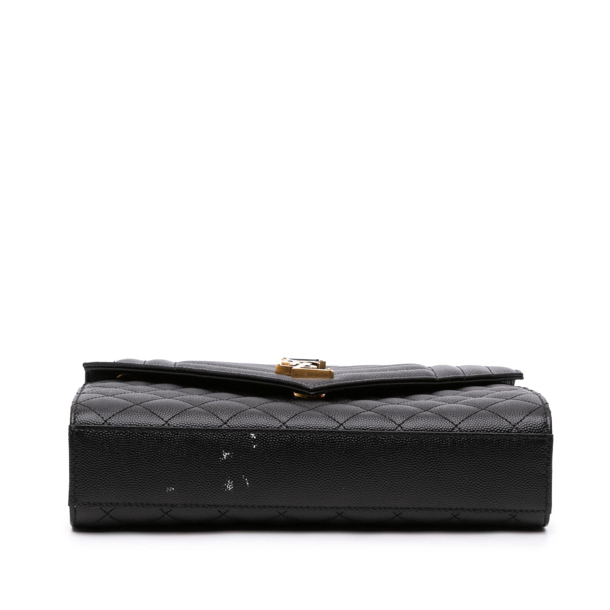 Saint Laurent Medium Grain De Poudre Triquilt Monogram Envelope Bag