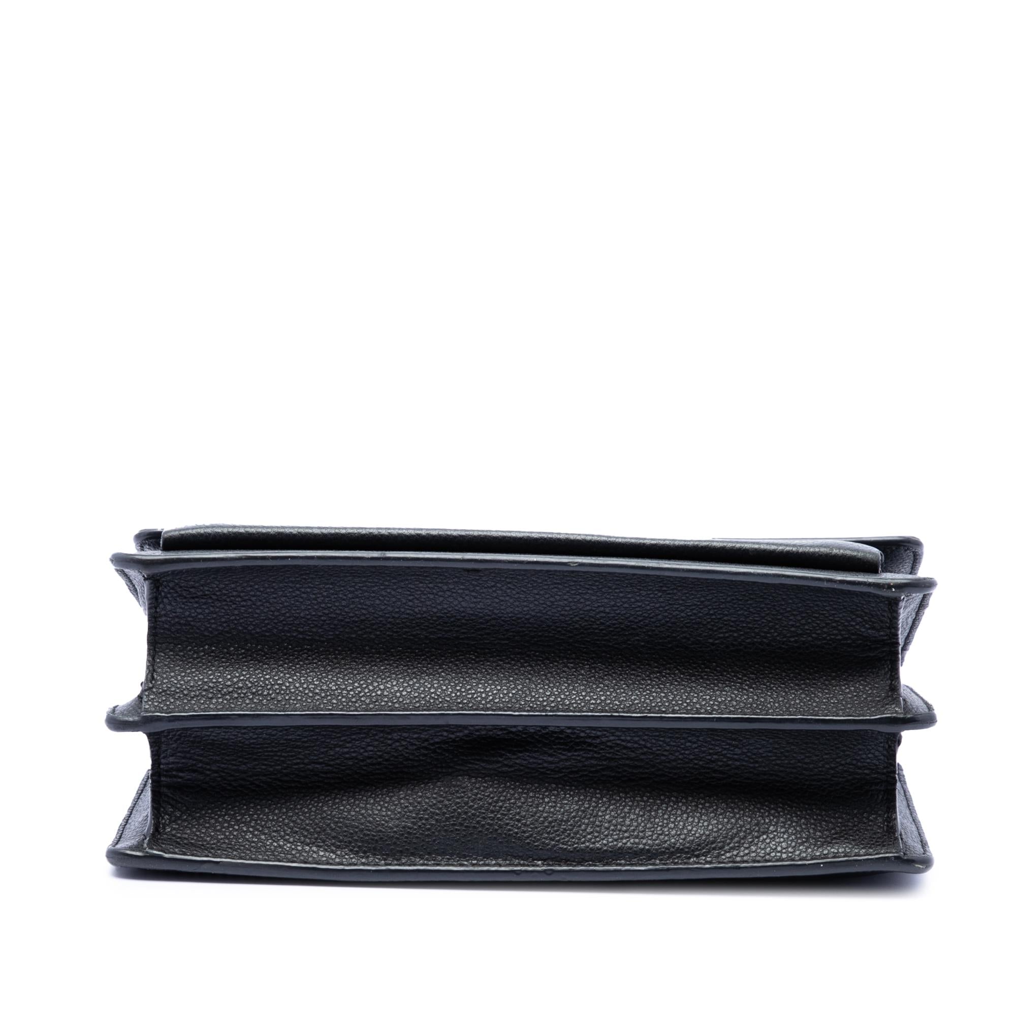 Saint Laurent Medium Grained Calfskin Monogram Sunset Crossbody