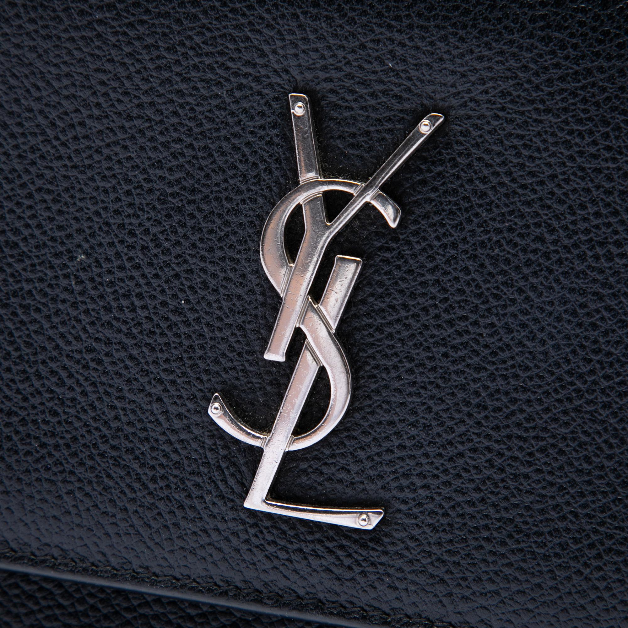 Saint Laurent Medium Grained Calfskin Monogram Sunset Crossbody