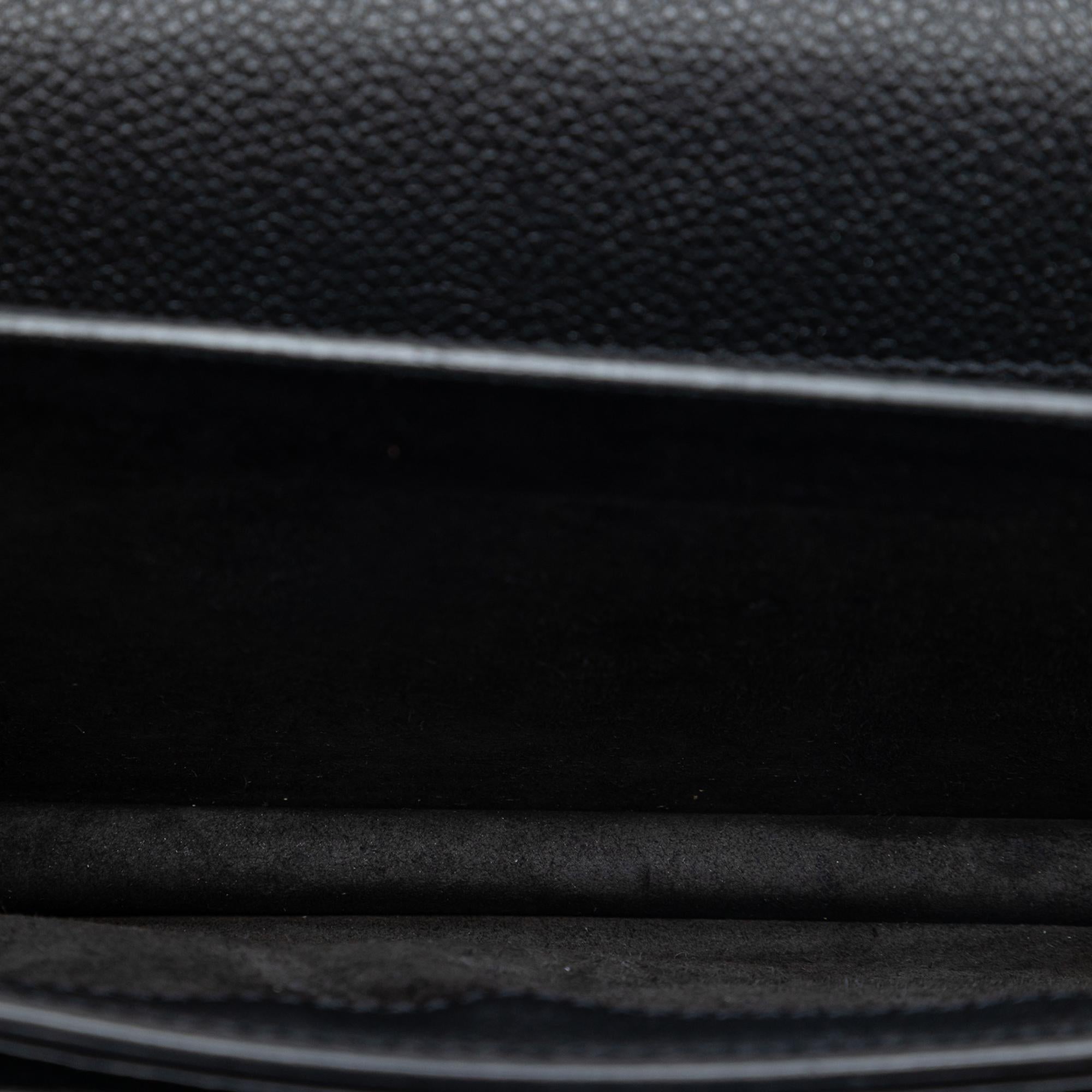 Saint Laurent Medium Grained Calfskin Monogram Sunset Crossbody