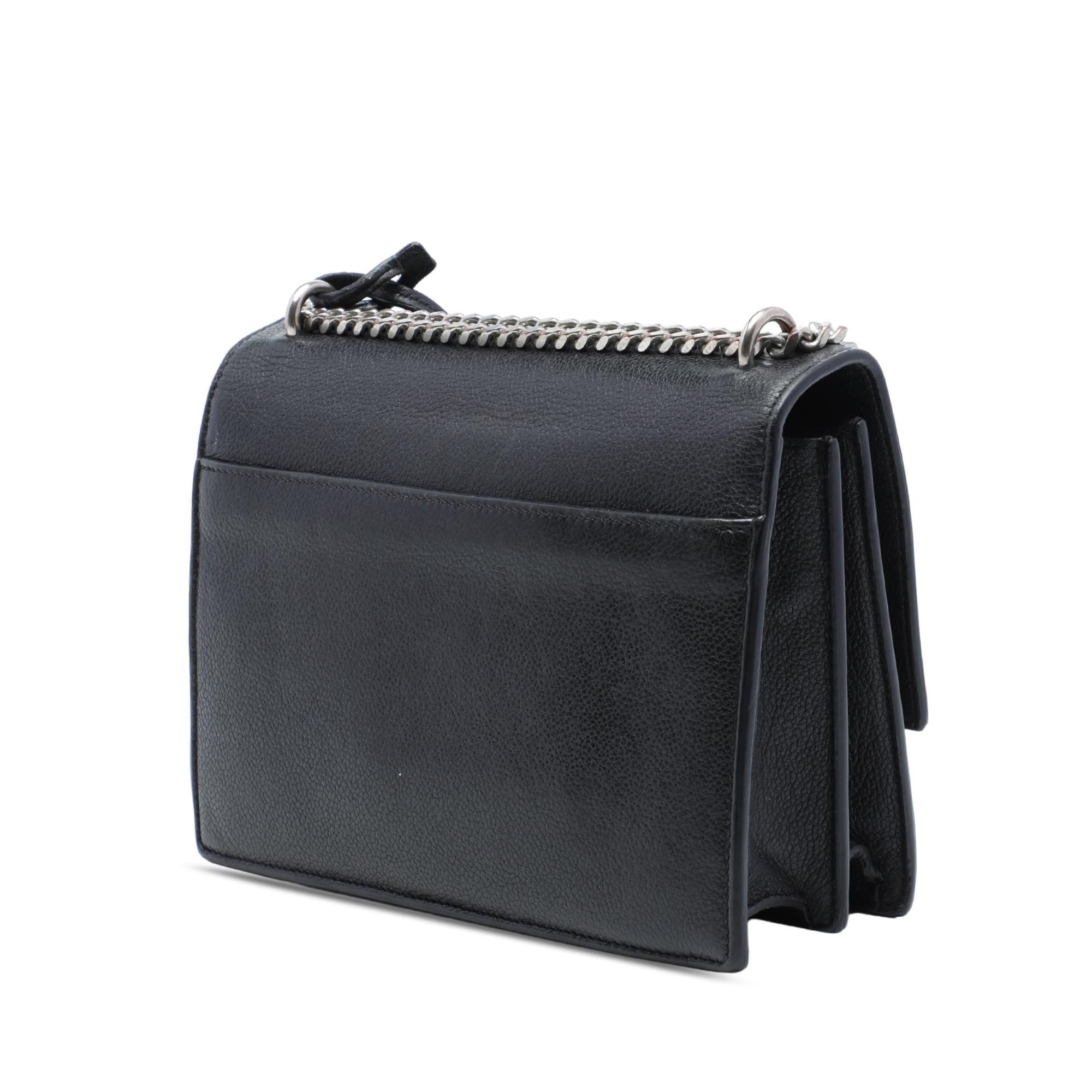 Saint Laurent Medium Grained Calfskin Monogram Sunset Crossbody