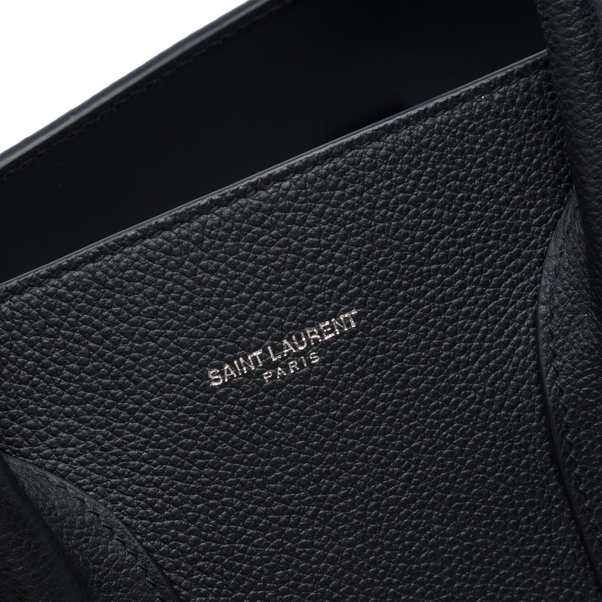 Saint Laurent Medium Grained Calfskin Sac De Jour Satchel