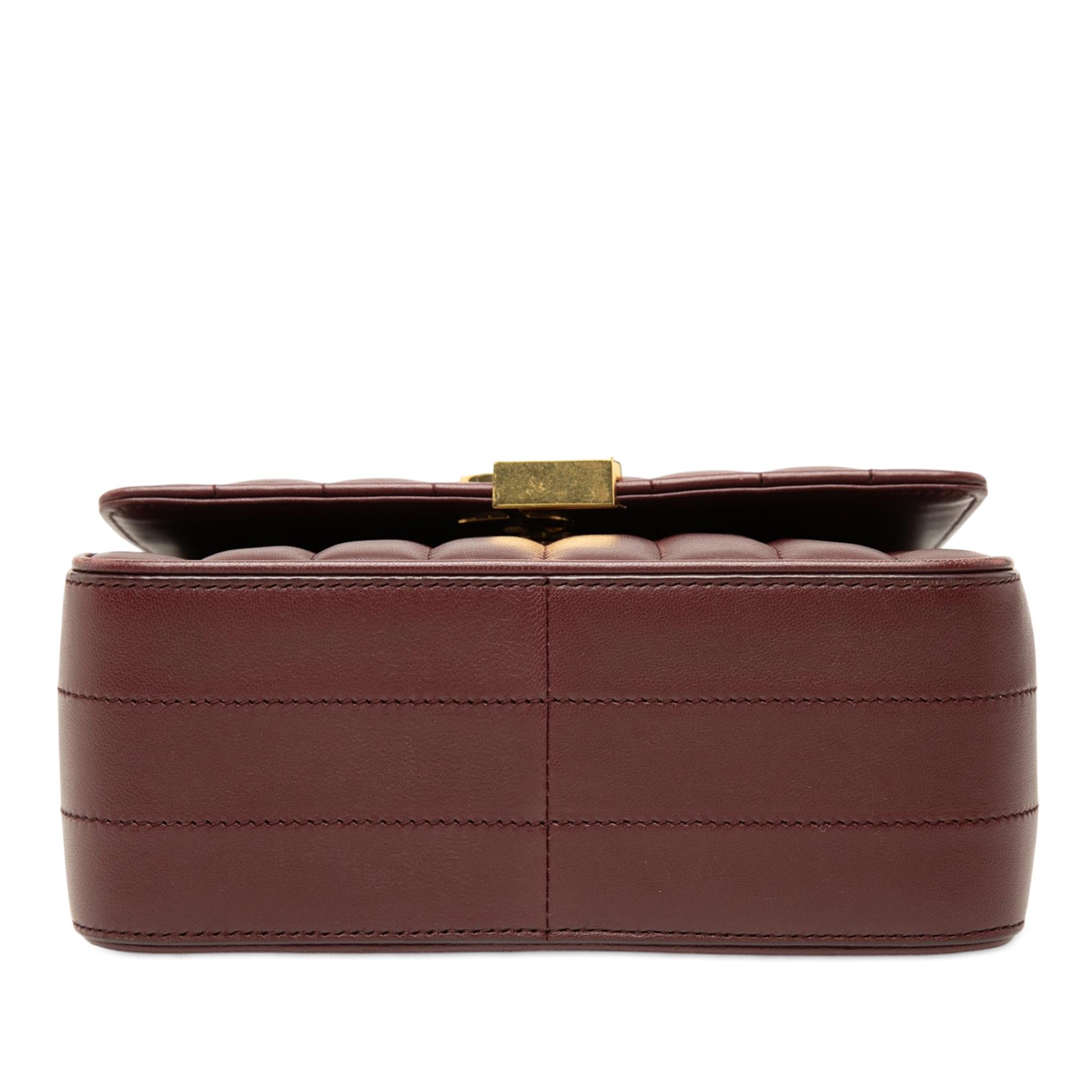 Saint Laurent Medium Lambskin Monogram Vicky Chain Bag