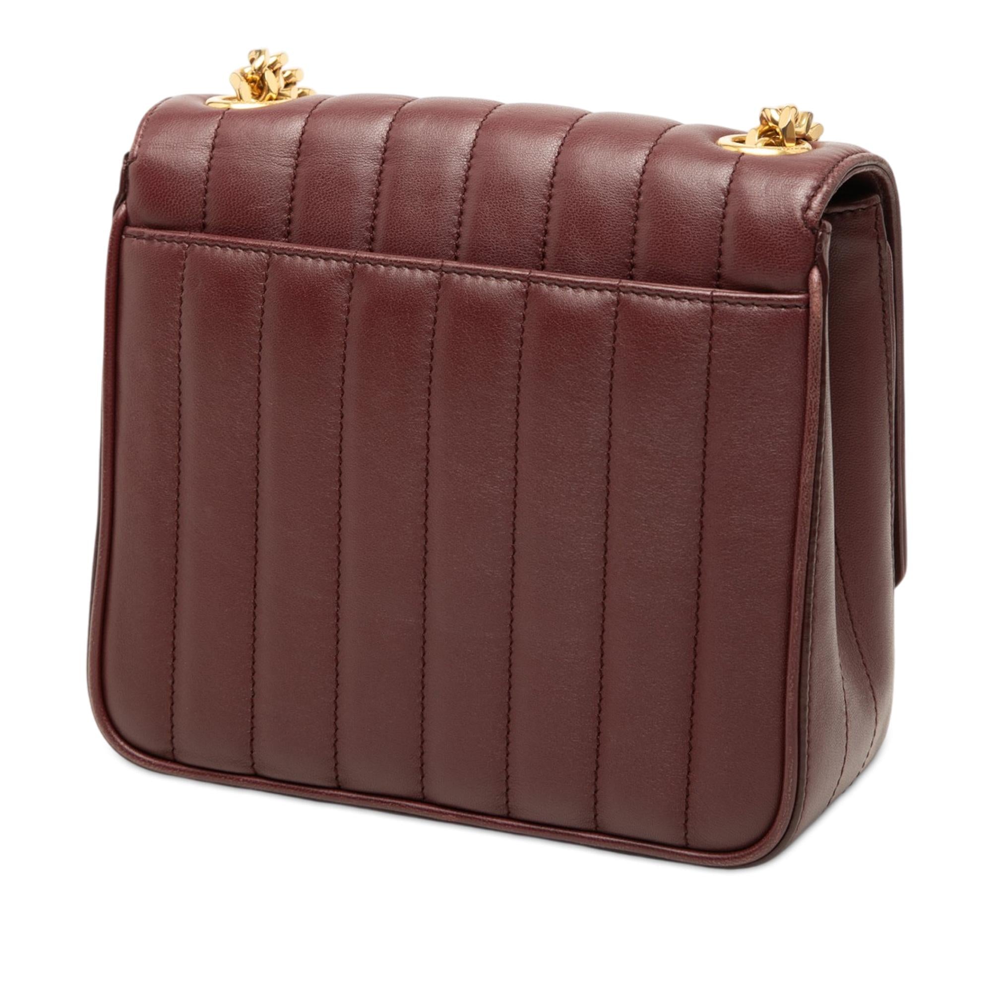Saint Laurent Medium Lambskin Monogram Vicky Chain Bag