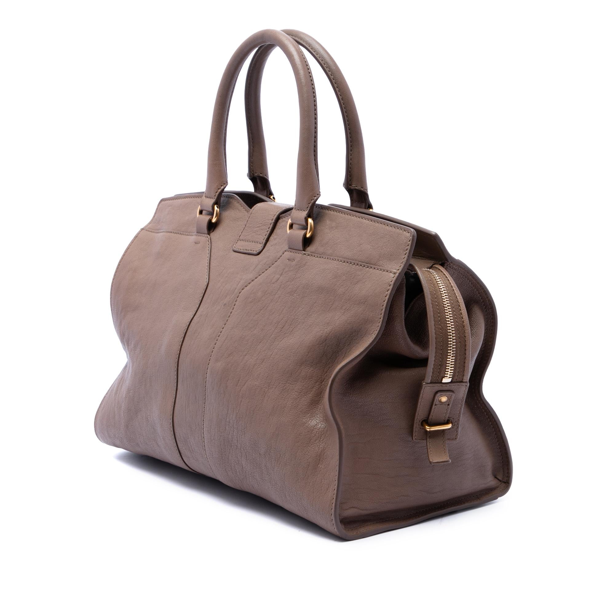Saint Laurent Medium Leather Cabas Chyc Satchel