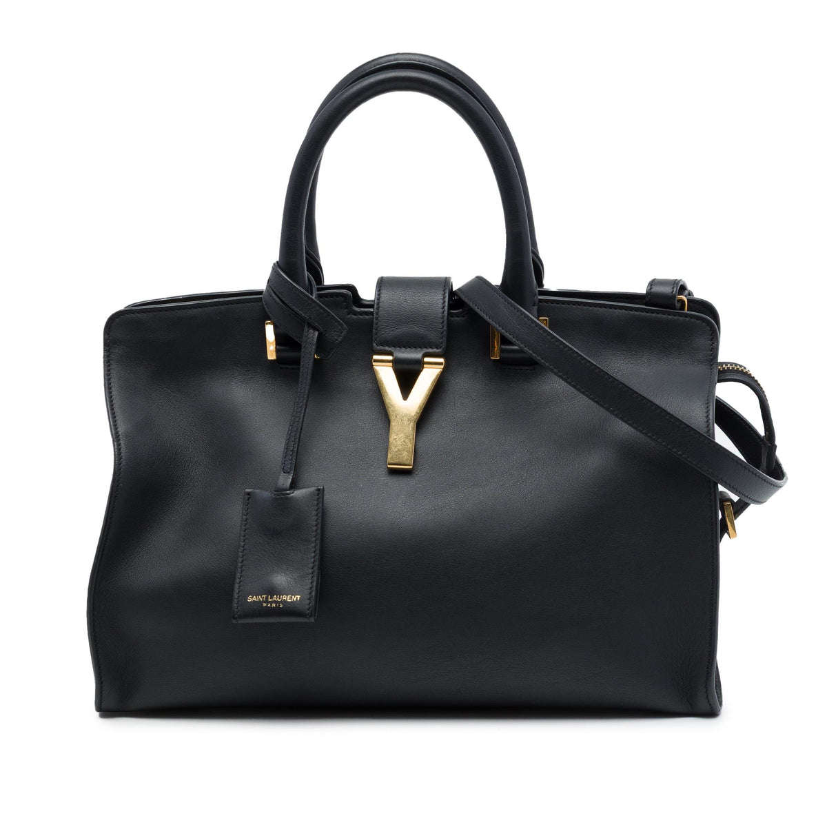 Saint Laurent Medium Leather Classic Y Cabas Satchel