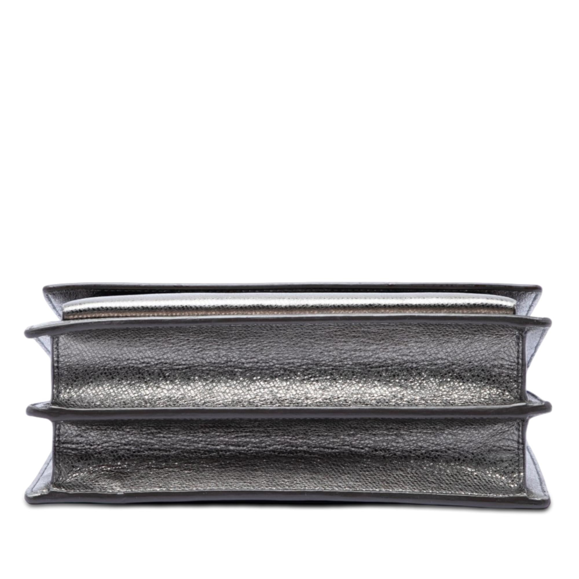 Saint Laurent Medium Metallic Calfskin Monogram Sunset Crossbody