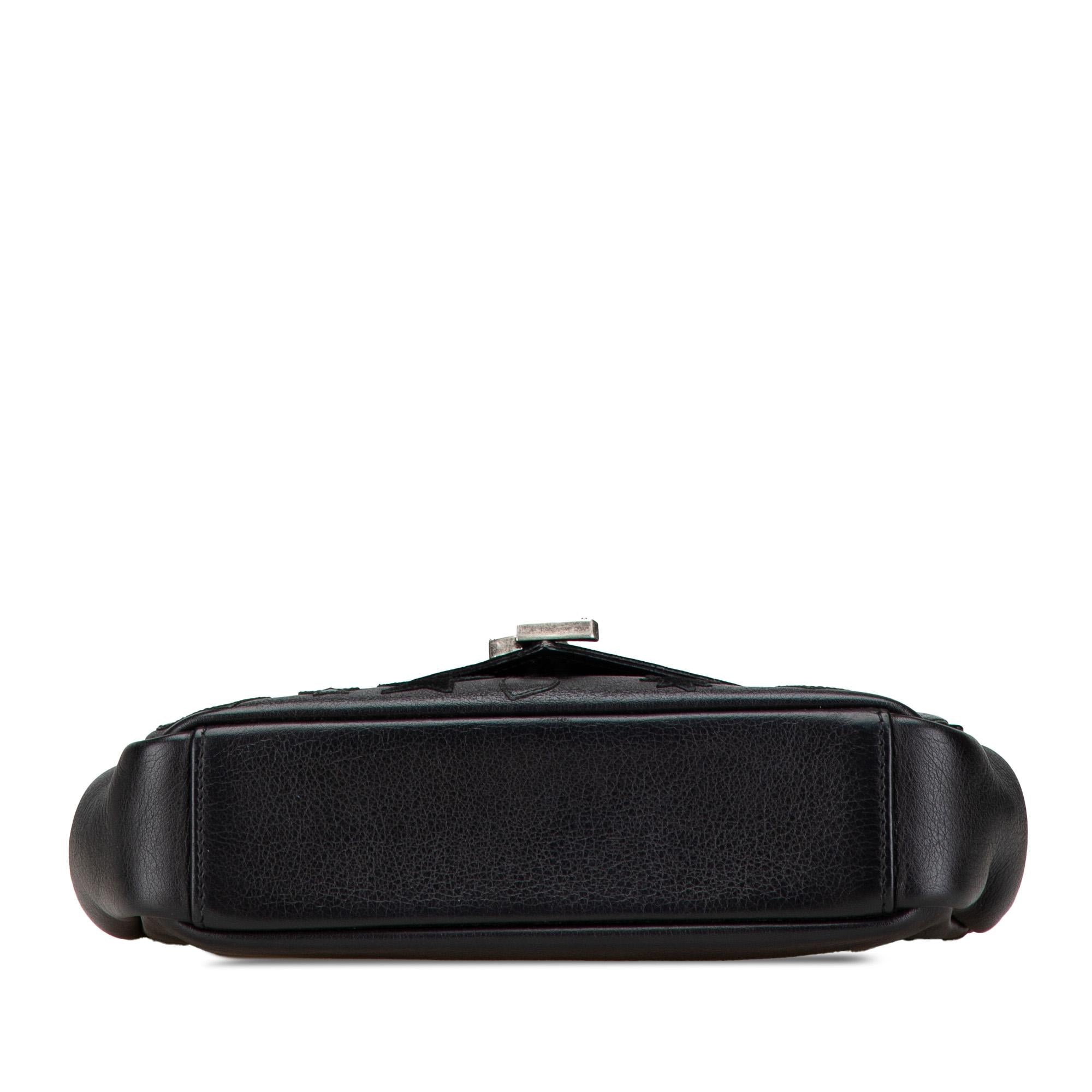 Saint Laurent Medium Monogram Heart Patchwork Chain Wallet