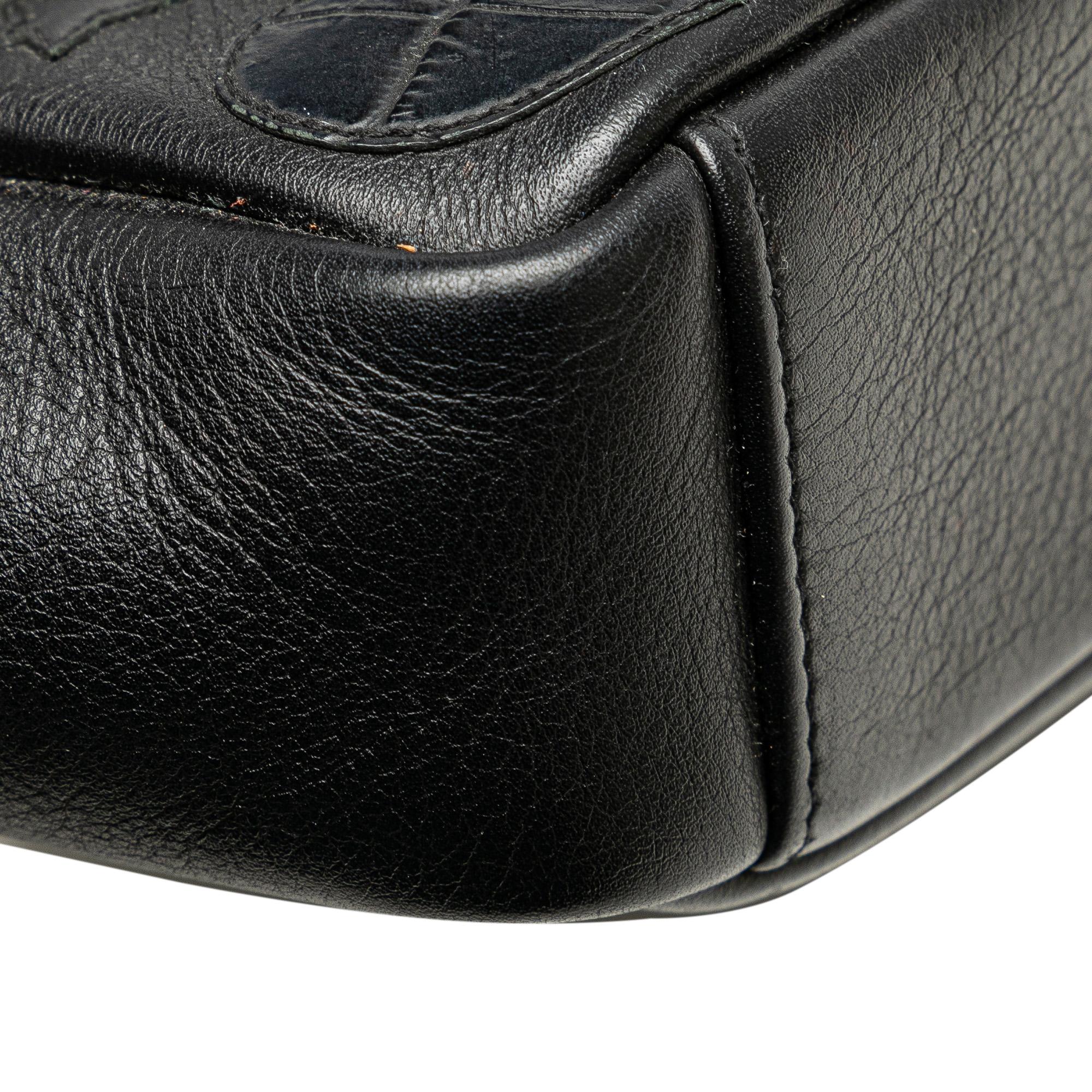 Saint Laurent Medium Monogram Heart Patchwork Chain Wallet