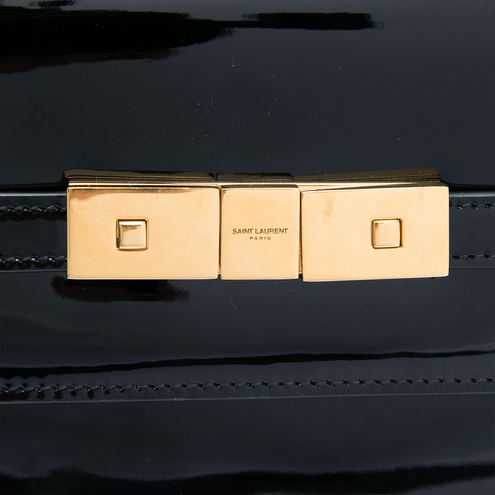 Saint Laurent Medium Patent Manhattan Shoulder Bag
