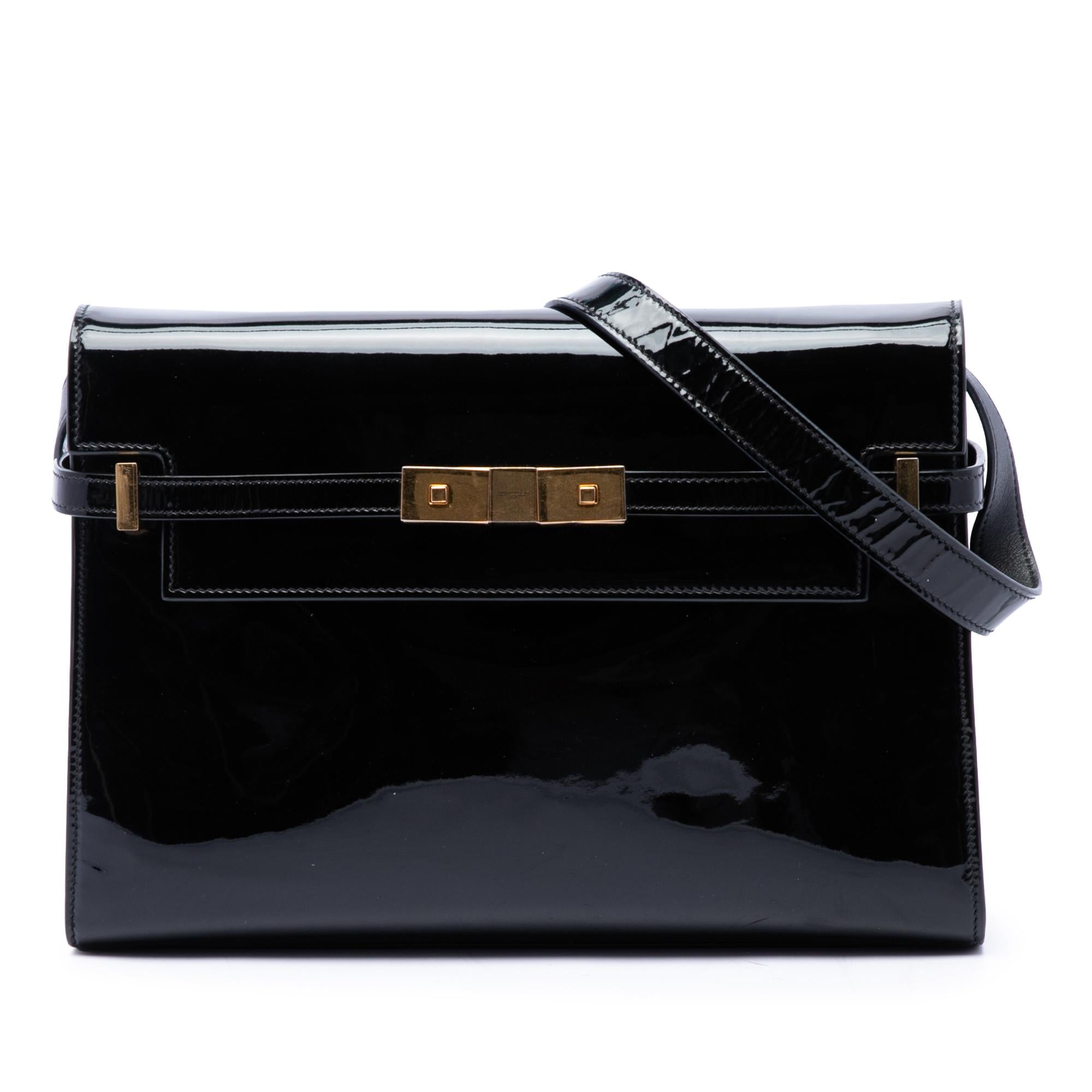 Saint Laurent Medium Patent Manhattan Shoulder Bag
